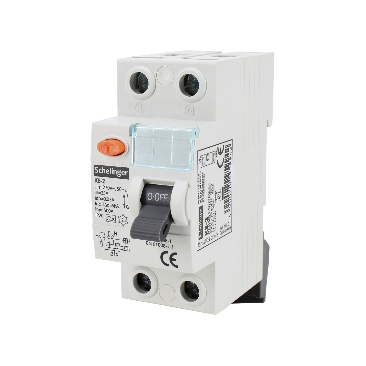 Schelinger Fehlerstromschutzschalter / 2-Polig / 4-Polig / 30mA / 25A / 40A / 63A / Typ A