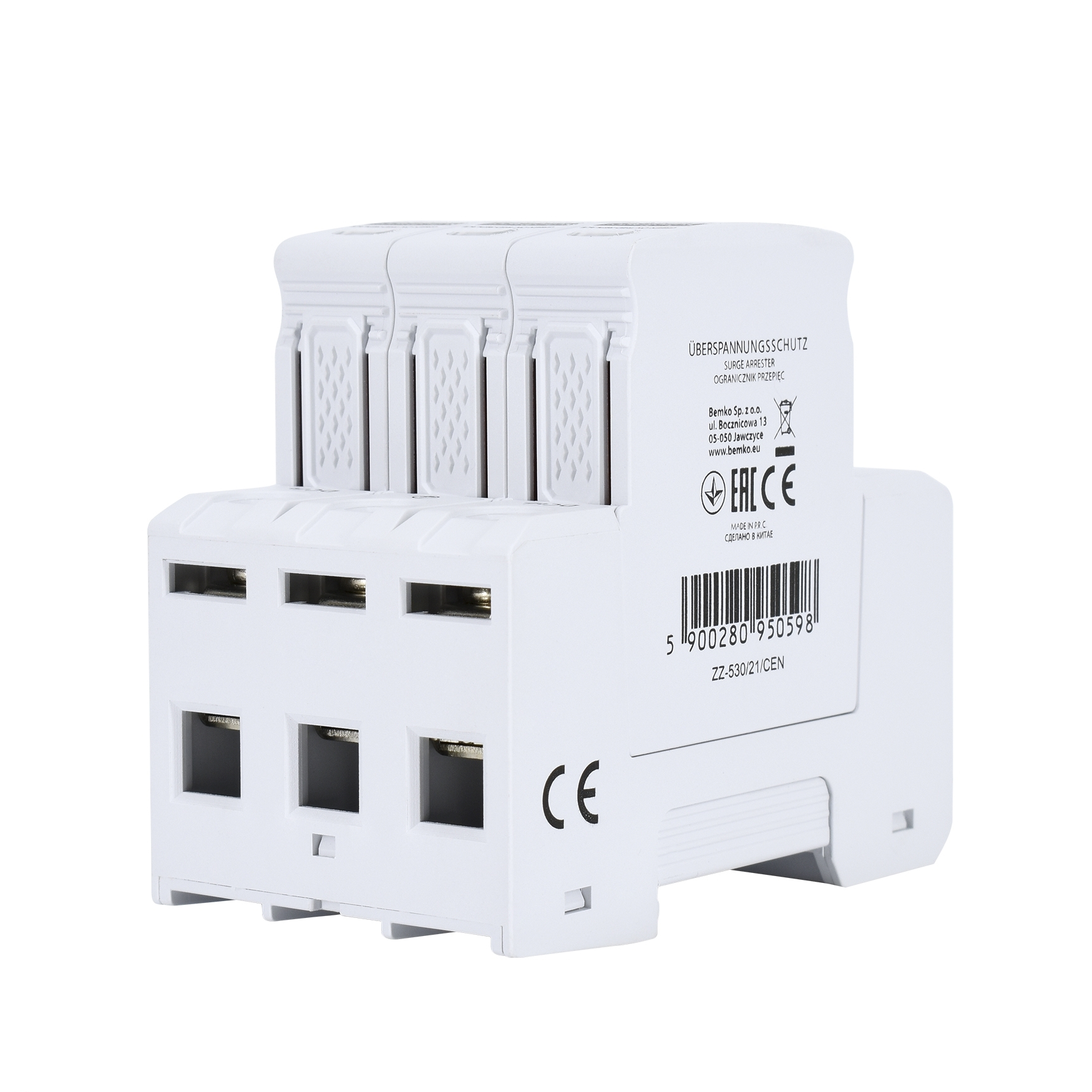 Überspannungsschutz / Blitzschutz / Photovoltaik / PV-Anlage / 3P 8kA DC 1000V T1+T2