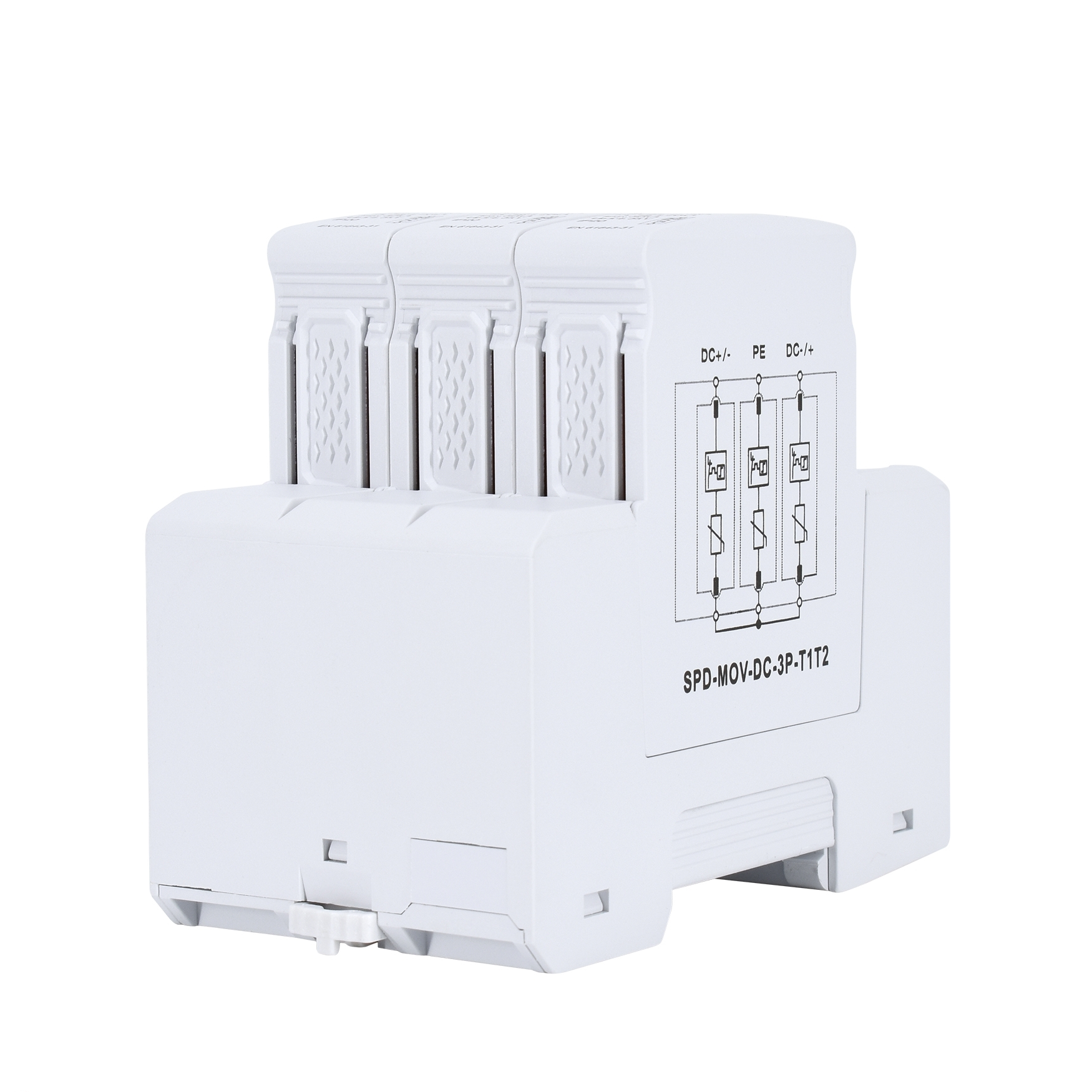Überspannungsschutz / Blitzschutz / Photovoltaik / PV-Anlage / 3P 8kA DC 1000V T1+T2