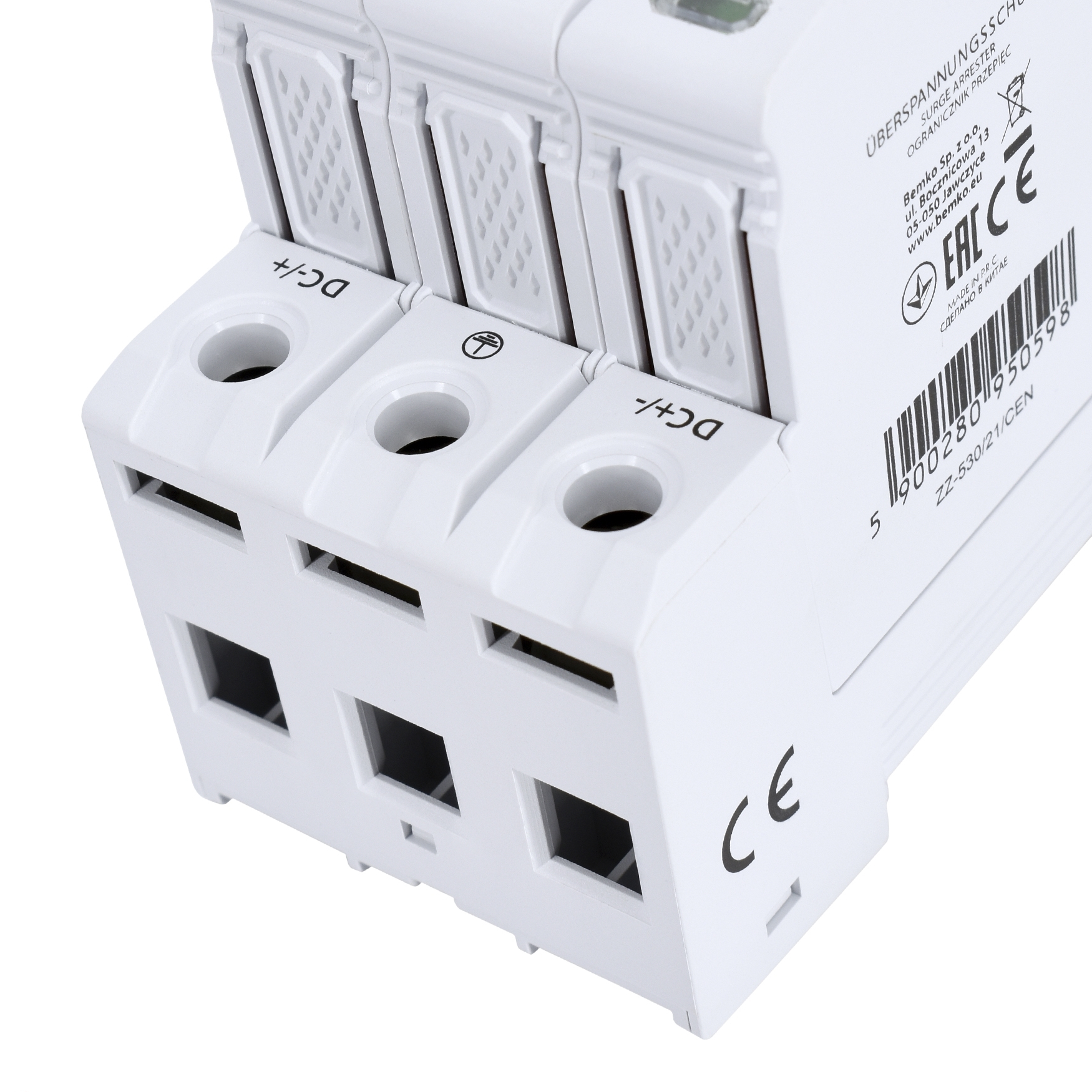 Überspannungsschutz / Blitzschutz / Photovoltaik / PV-Anlage / 3P 8kA DC 1000V T1+T2