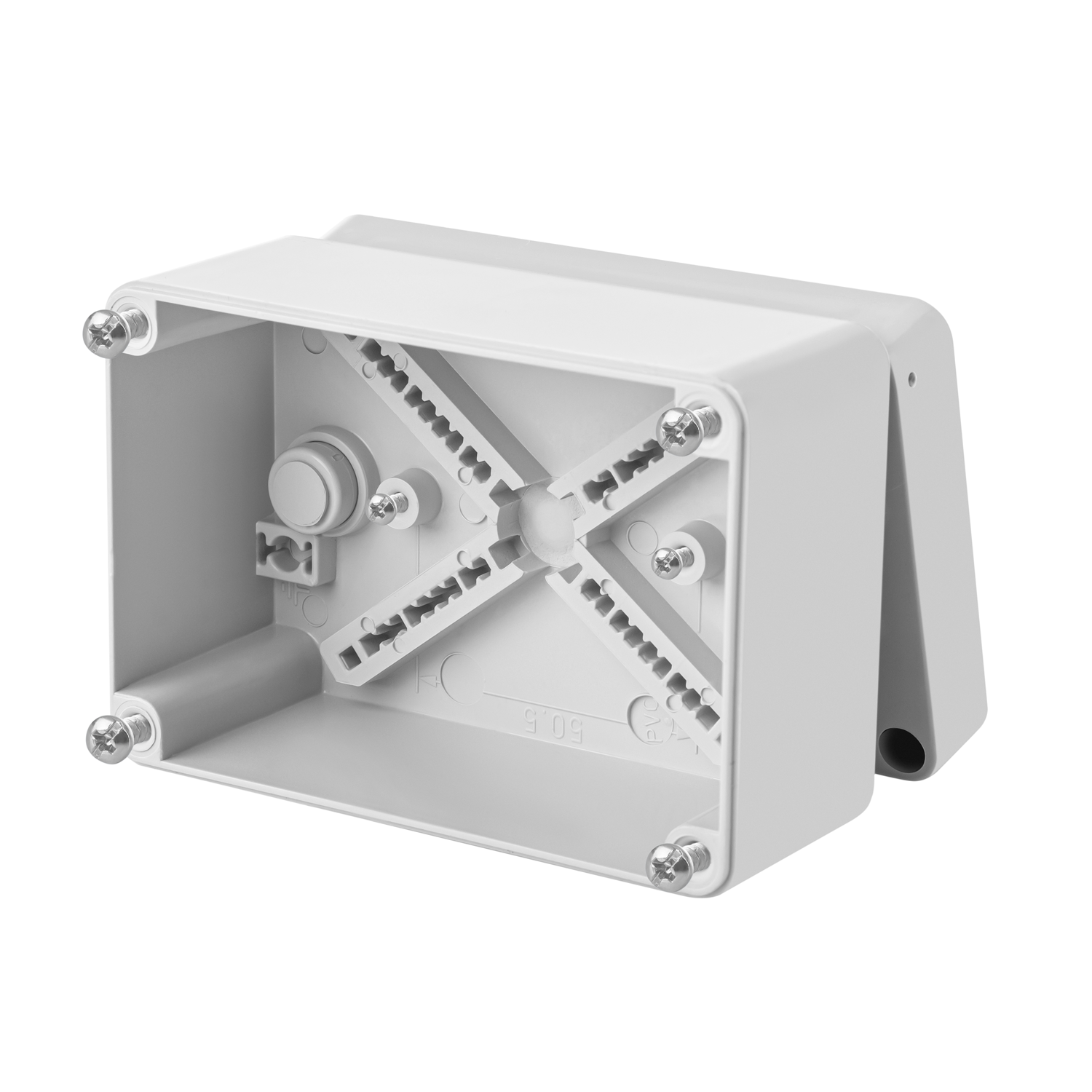 Abzweigdose / Industriebox / Leergehäuse / Schaltkasten / Verteilerkasten / IP65 / hellgrau 110 x 75 x 59 mm