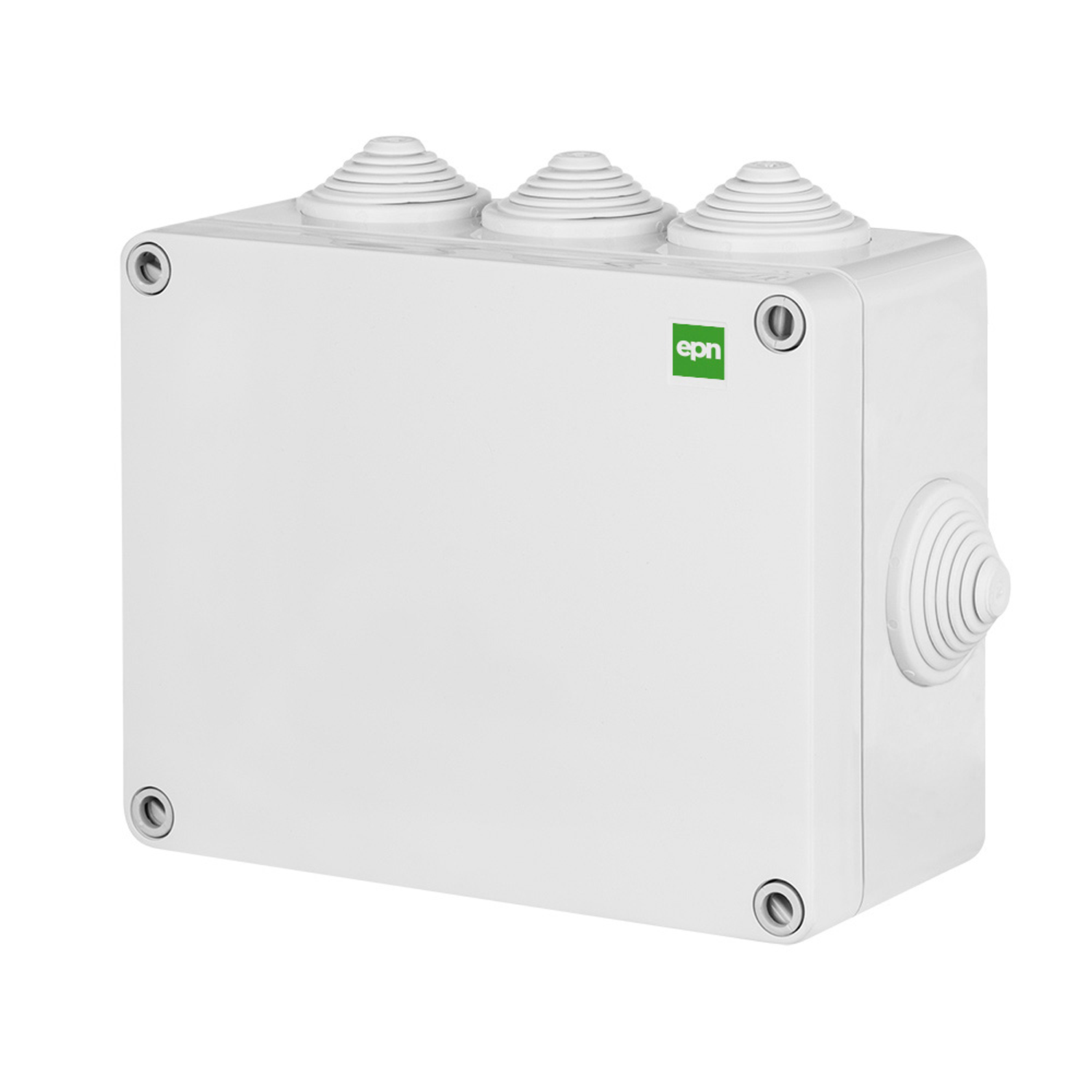 Abzweigdose / Industriebox / Leergehäuse / Schaltkasten / Verteilerkasten / IP55 / weiß mit Dichtungen / 130 x 95 x 58 mm
