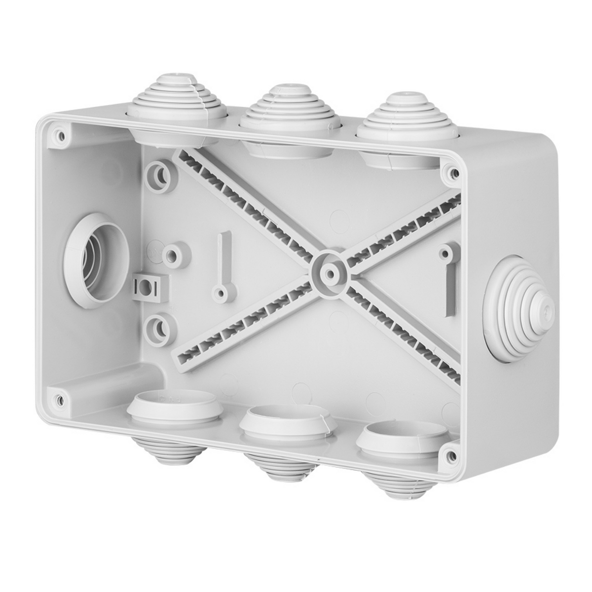 Hochwertige Abzweigdose / Industriebox / Leergehäuse / IP65 / grau mit Dichtungen / Premium-Qualität / 156x95x68 mm (8)