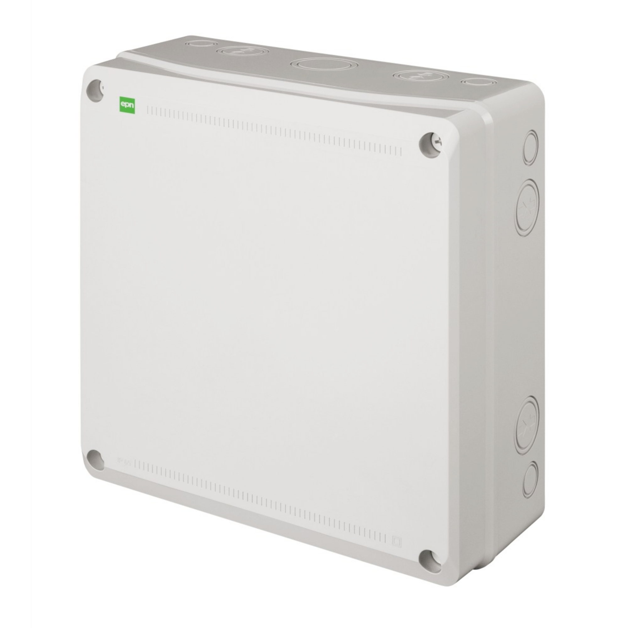 Hochwertige Abzweigdose / Industriebox / Leergehäuse / IP65 / hellgrau / Premium-Qualität / Abmessungen: 330 x 330 x 130