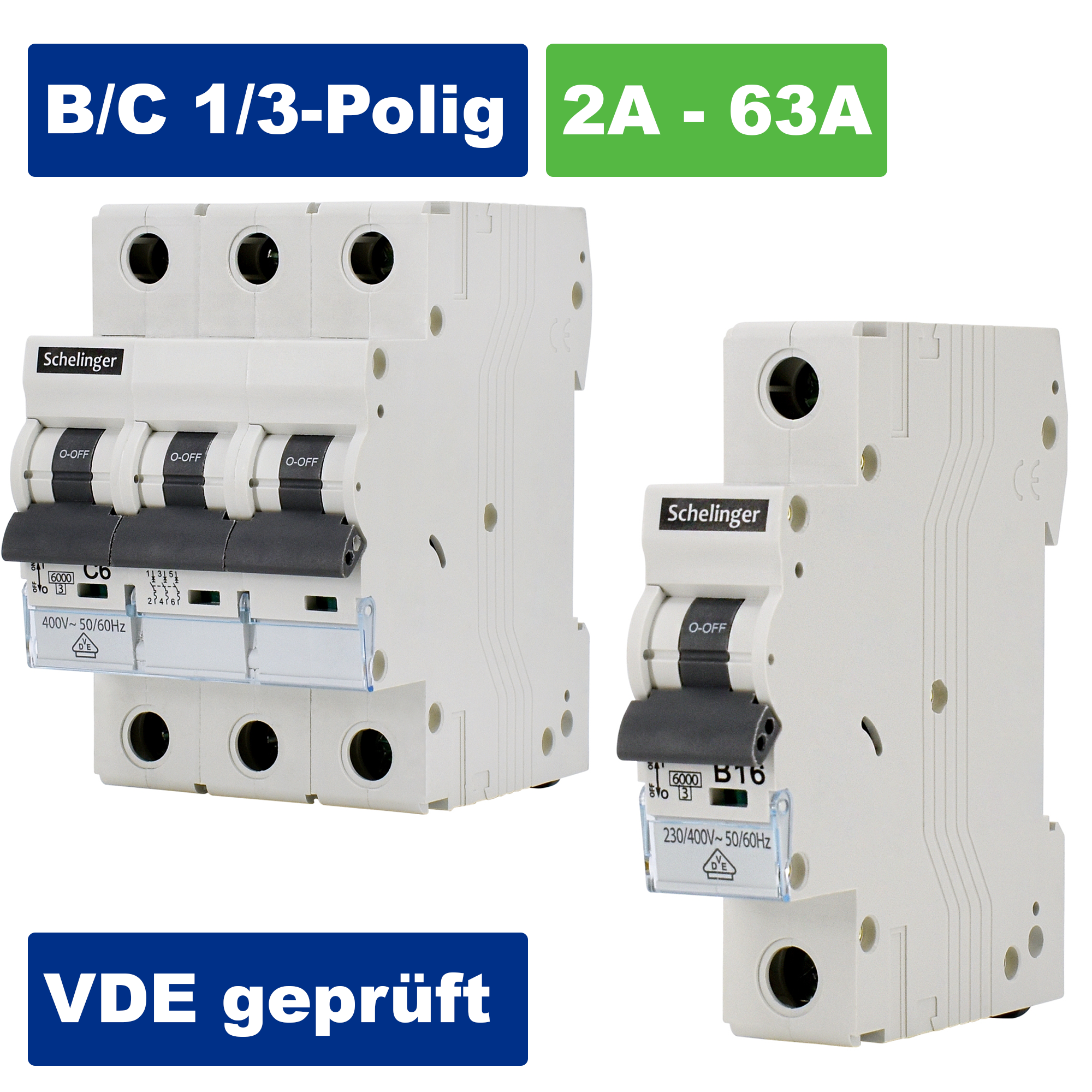 Schelinger Leitungsschutzschalter / LS-Schalter / Sicherungsautomat / VDE geprüft