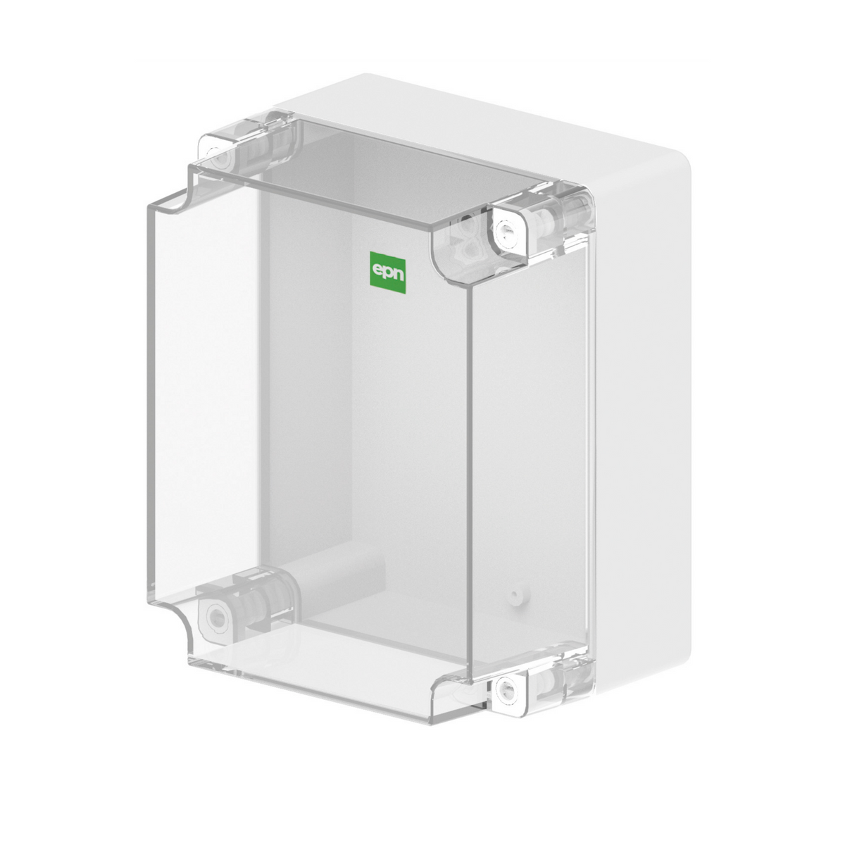 Hochwertige Abzweigdose / Industriebox / Leergehäuse / IP65 / grau mit transparenter Front / 270 x 220 x 168 mm