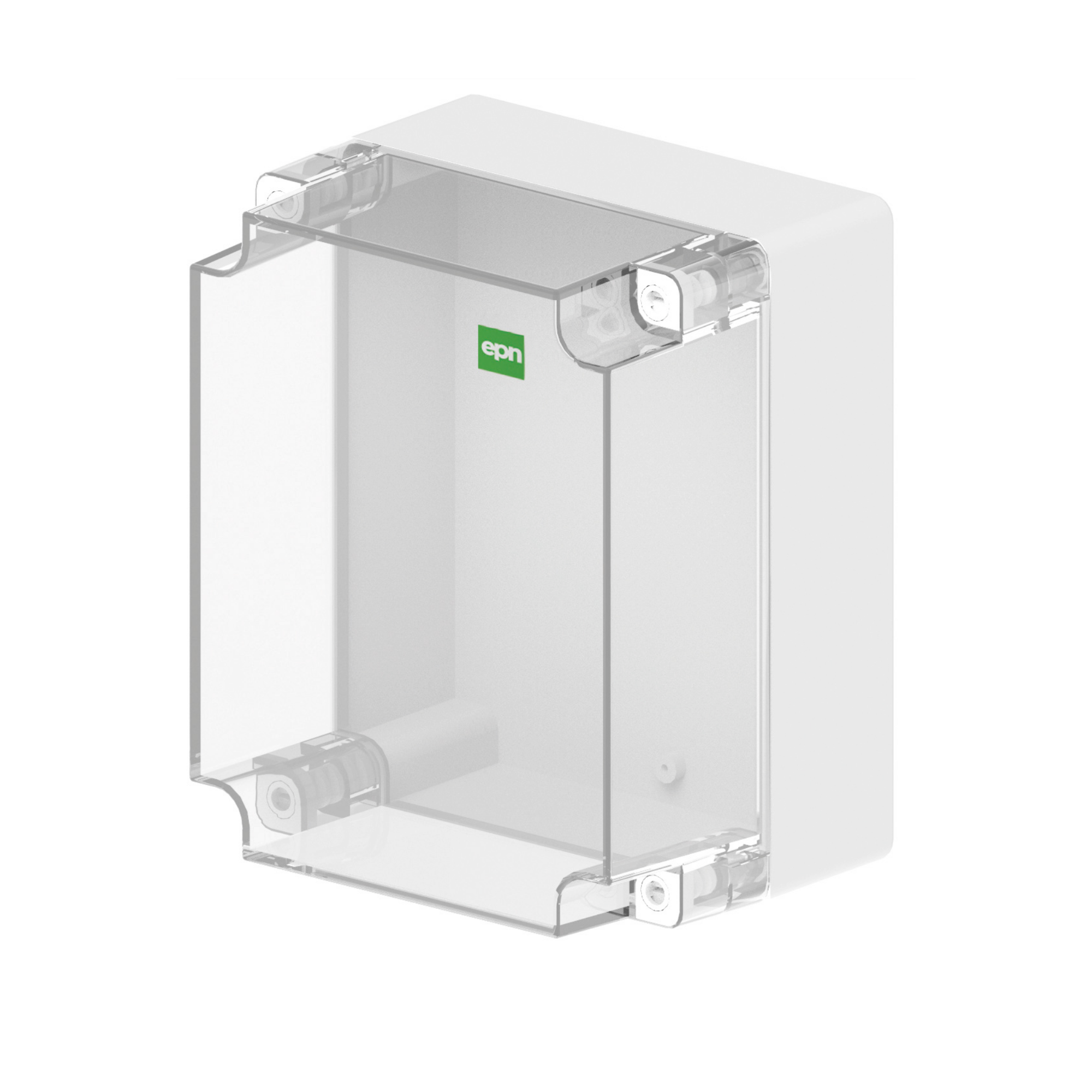 Hochwertige Abzweigdose / Industriebox / Leergehäuse / IP65 / grau mit transparenter Front / 270 x 220 x 168 mm