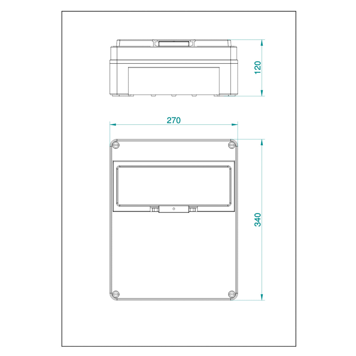 1-reihig für 13 Module