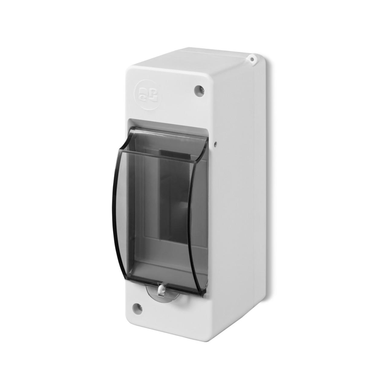 Aufputz / Sicherungskasten / Kleinverteiler / Verteilerkasten / IP 30 / 1-reihig für 2 Module