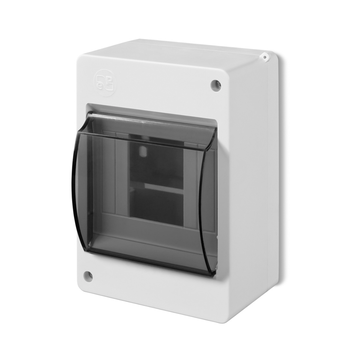 Aufputz / Sicherungskasten / Kleinverteiler / Verteilerkasten / IP 30 / 1-reihig für 4 Module