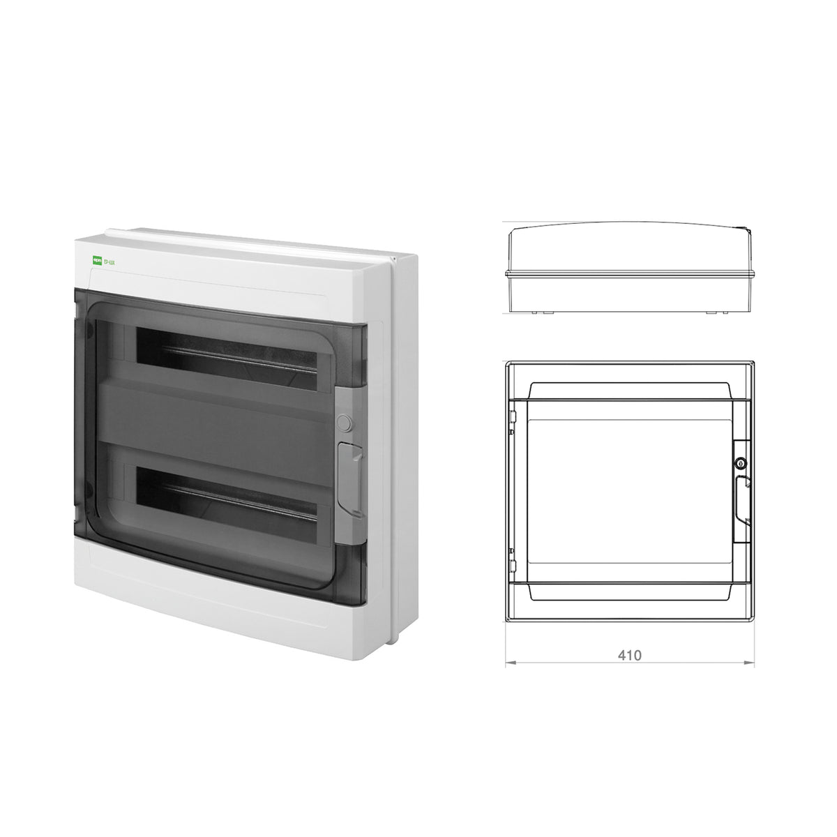 Aufputz / Sicherungskasten / Verteilerkasten / Kleinverteiler / IP55 / IP65 / feuchtraumgeeignet