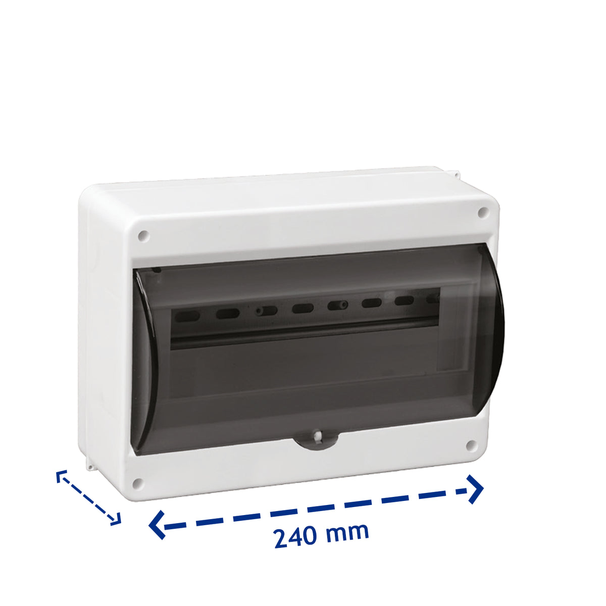 Sicherungskasten Verteilerkasten Kleinverteiler Aufputz IP30 PE N 400V AP 1-reihig für 12 Module