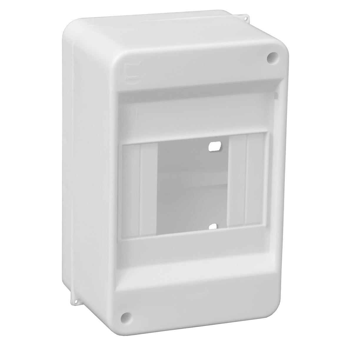 Sicherungskasten Verteilerkasten Kleinverteiler Aufputz IP30 PE N 400V AP / kompakt / ohne Abdeckung 1-reihig für 4 Module