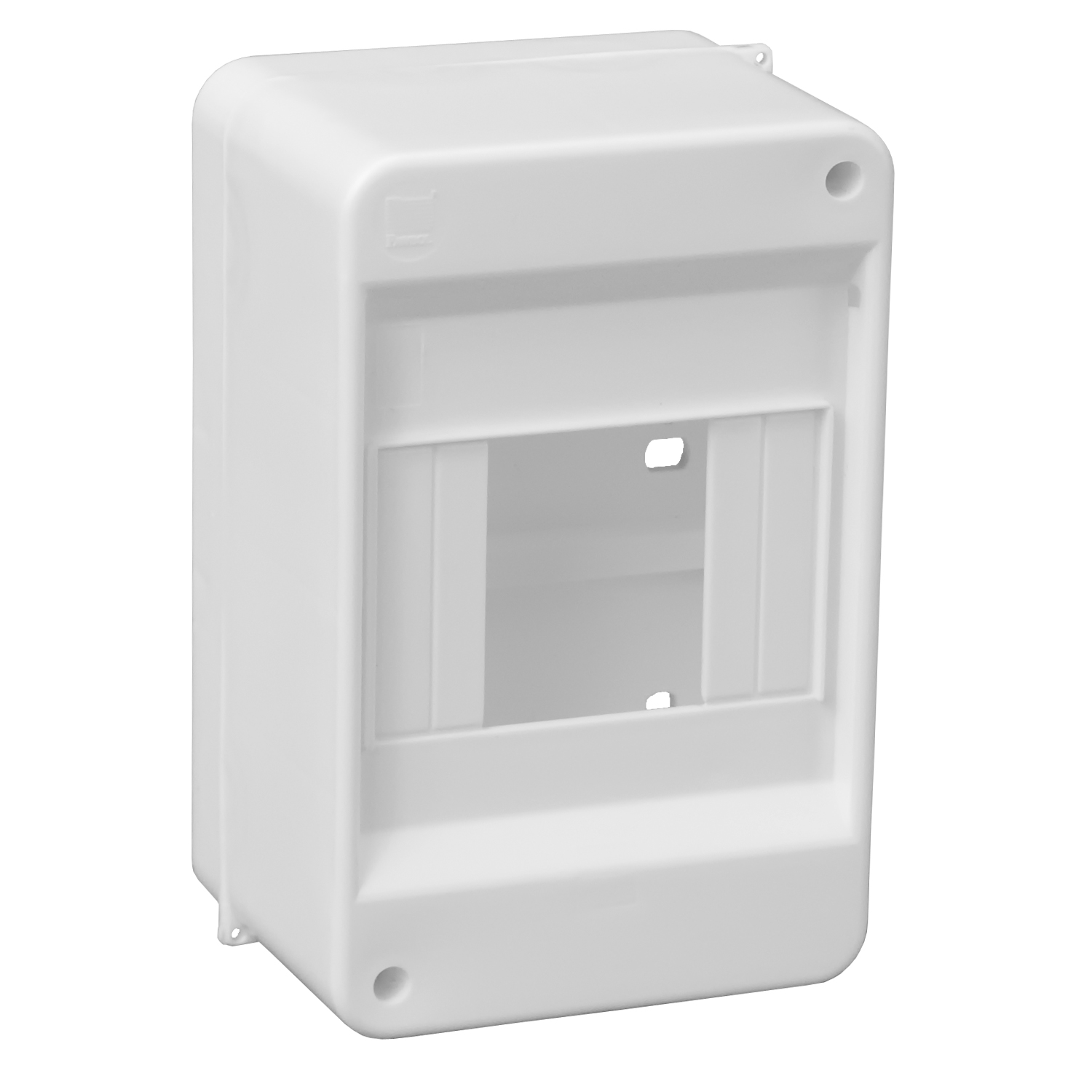 Sicherungskasten Verteilerkasten Kleinverteiler Aufputz IP30 PE N 400V AP / kompakt / ohne Abdeckung 1-reihig für 4 Module