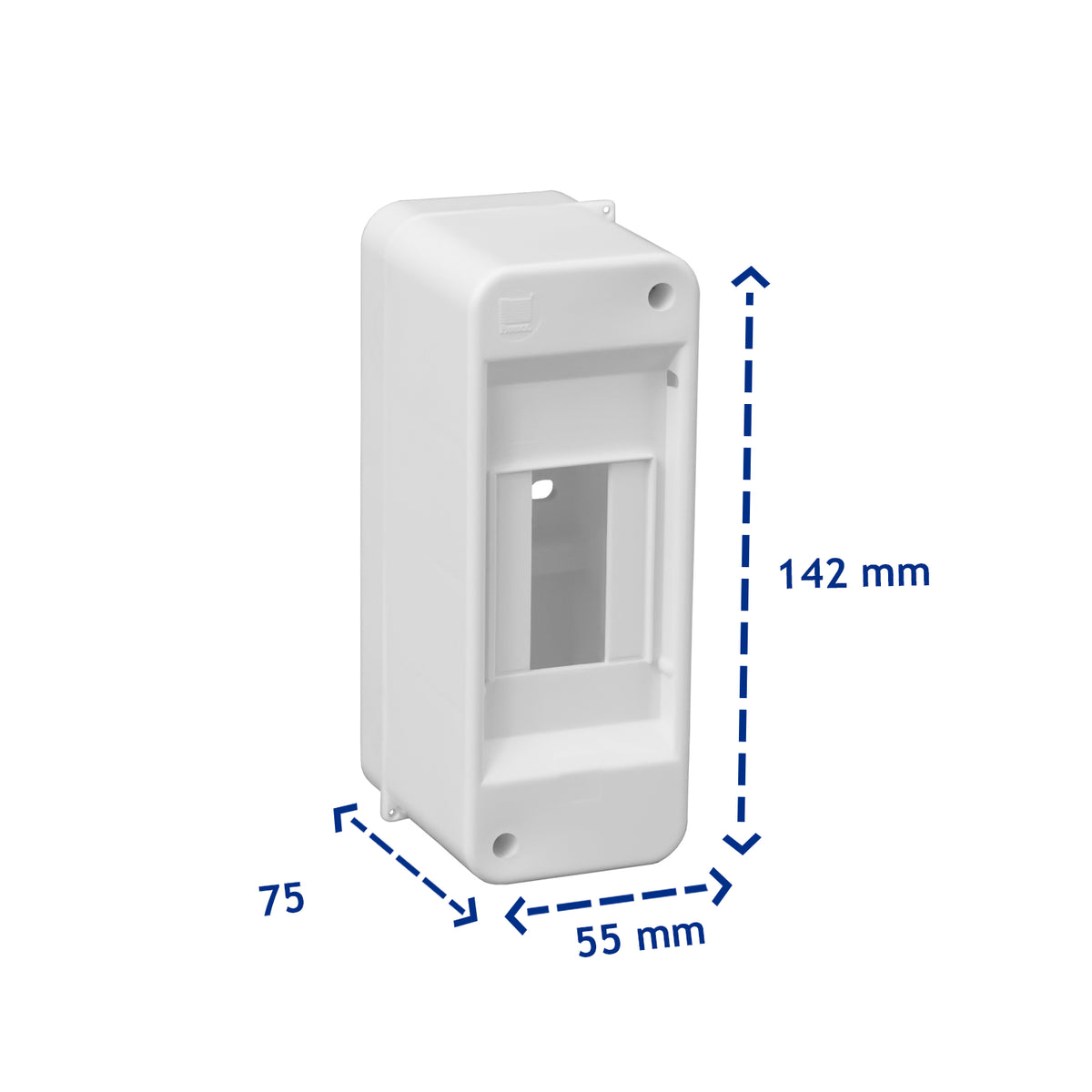 Sicherungskasten Verteilerkasten Kleinverteiler Aufputz IP30 PE N 400V AP / kompakt / ohne Abdeckung 1-reihig für 2 Module