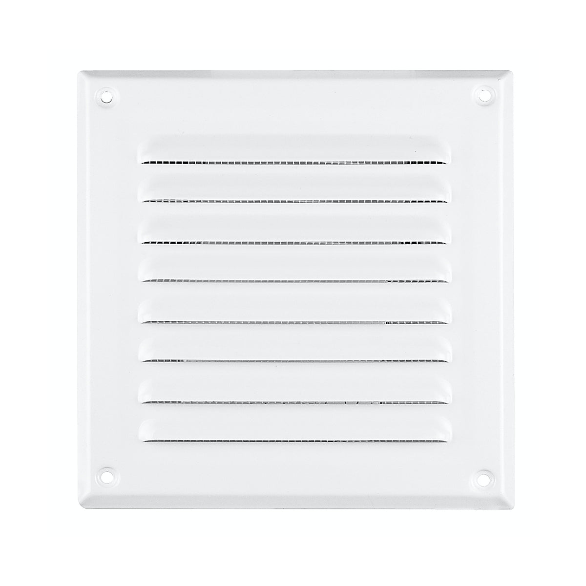Abluftgitter / Lüftungsgitter / Insektenschutzgitter / Lamellengitter / Edelstahl / weiß