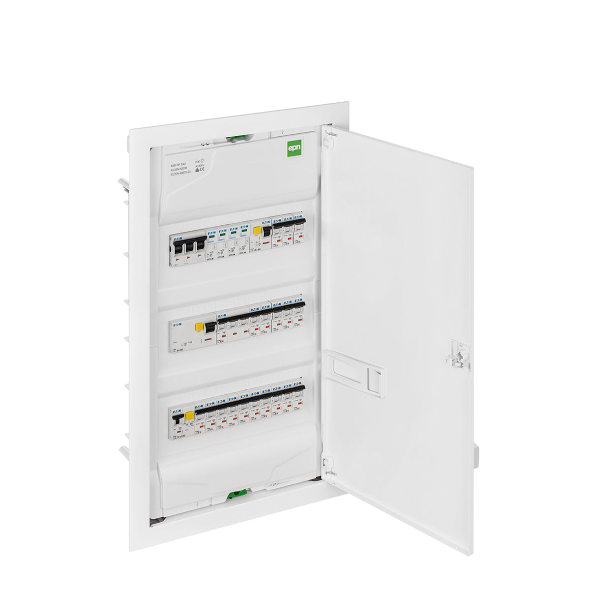 Unterputz / Sicherungskasten / Kleinverteiler / Verteilerkasten / VDE zertifiziert / 3-reihig für 36 Module