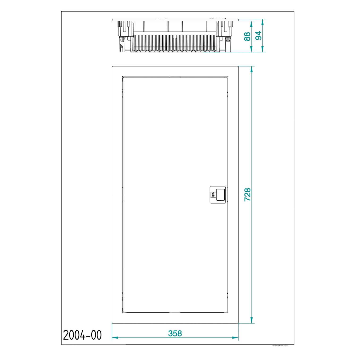 Unterputz / Sicherungskasten / Kleinverteiler / Verteilerkasten / VDE zertifiziert / 4-reihig für 48 Module
