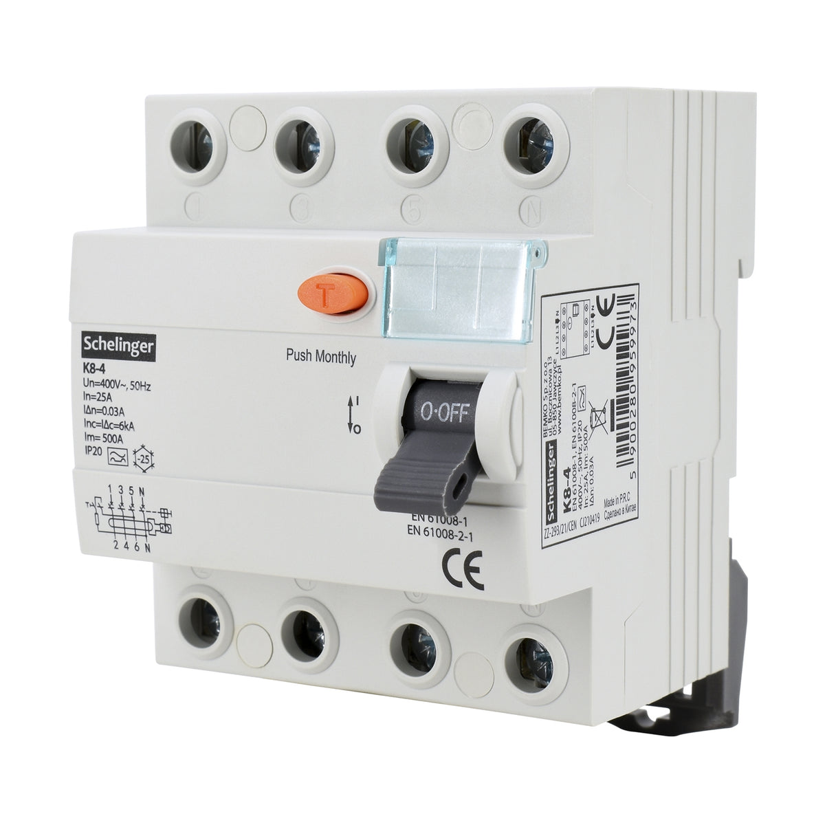 Schelinger Fehlerstromschutzschalter / 2-Polig / 4-Polig / 30mA / 25A / 40A / 63A / Typ A