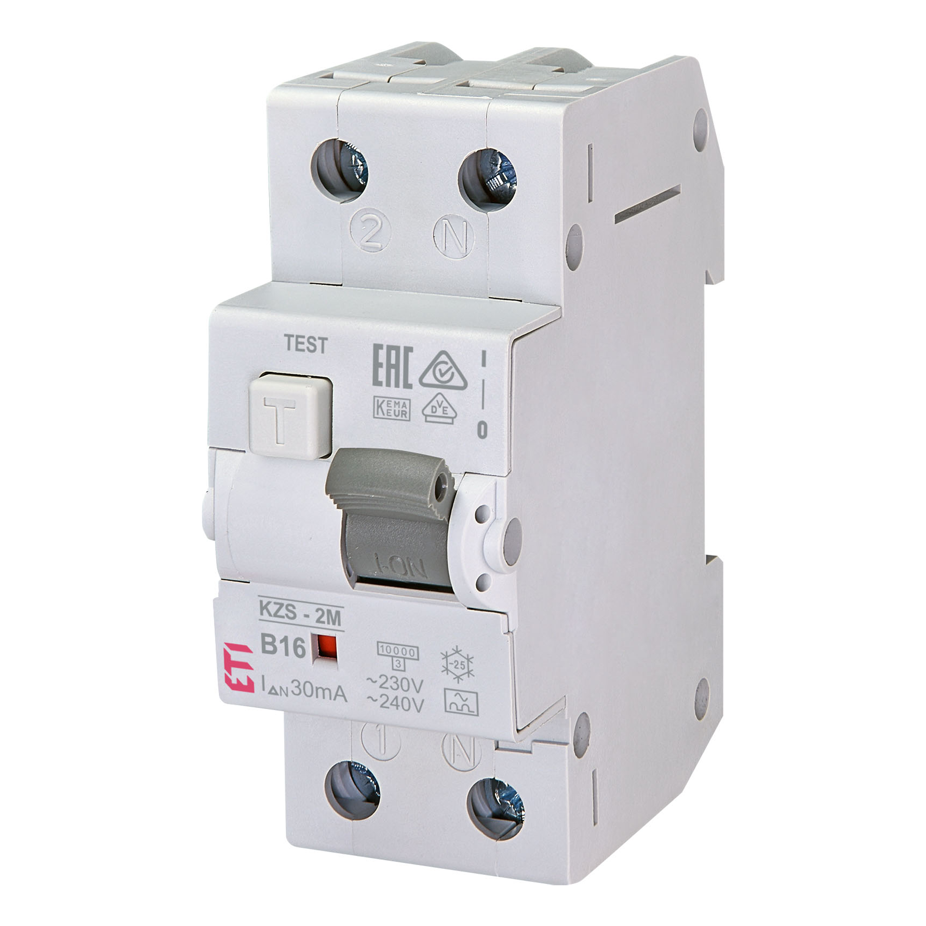 ETI FI-LS-Schutzschalter / Fehlerstromschutzschalter mit integriertem Leitungsschutzschalter / 1P+N / B / C / 10 A / 16 A /  20 A / 25 A
