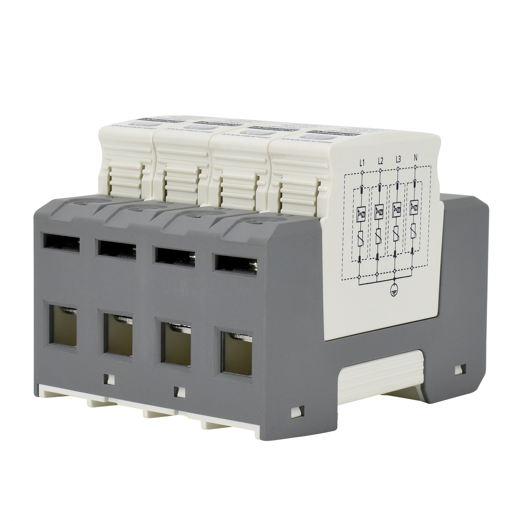 Überspannungsschutz / Blitzschutz / Photovoltaik / PV-Anlage / 4P 7kA T1+T2