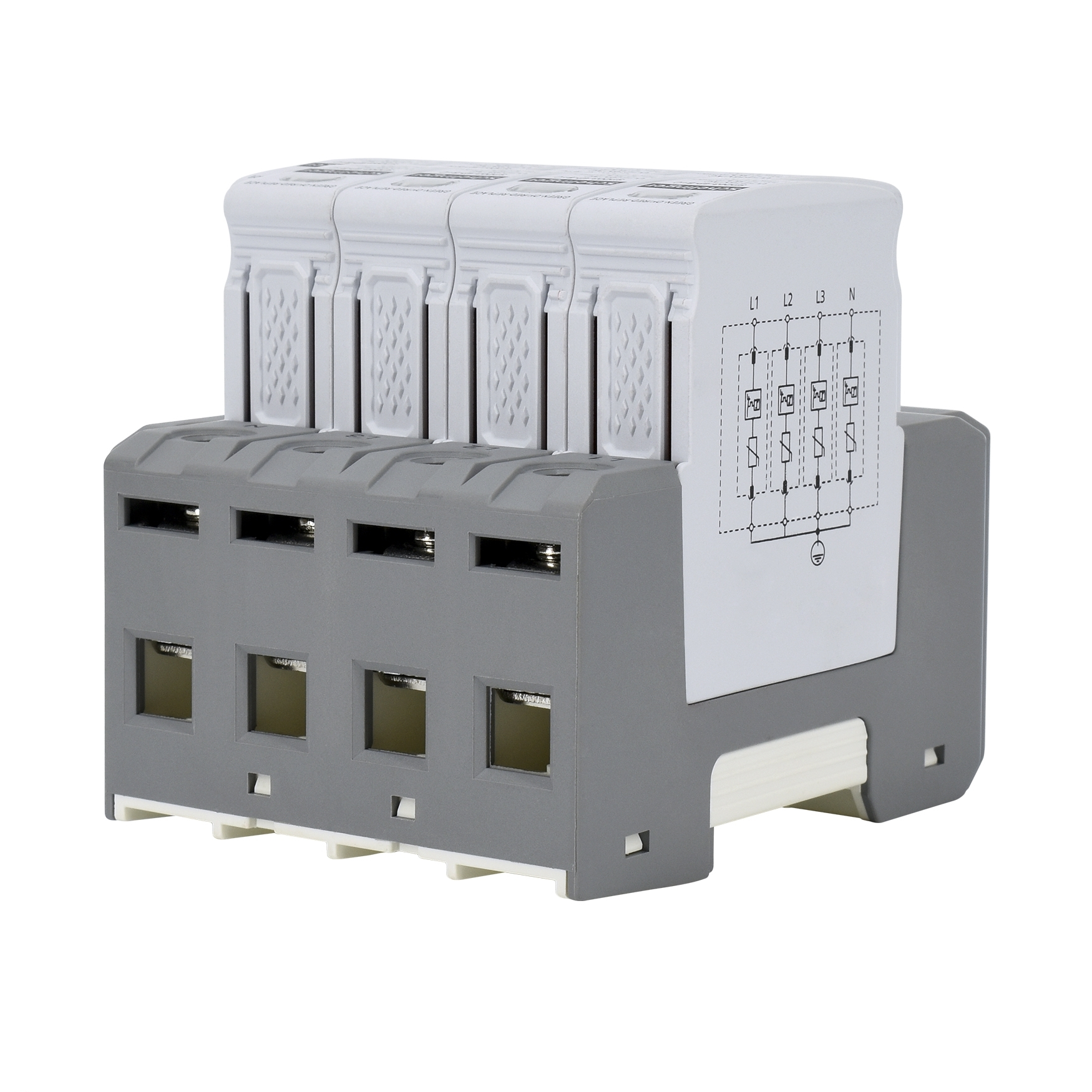 Überspannungsschutz / Blitzschutz / Photovoltaik / PV-Anlage / 4P 12,5kA T1+T2