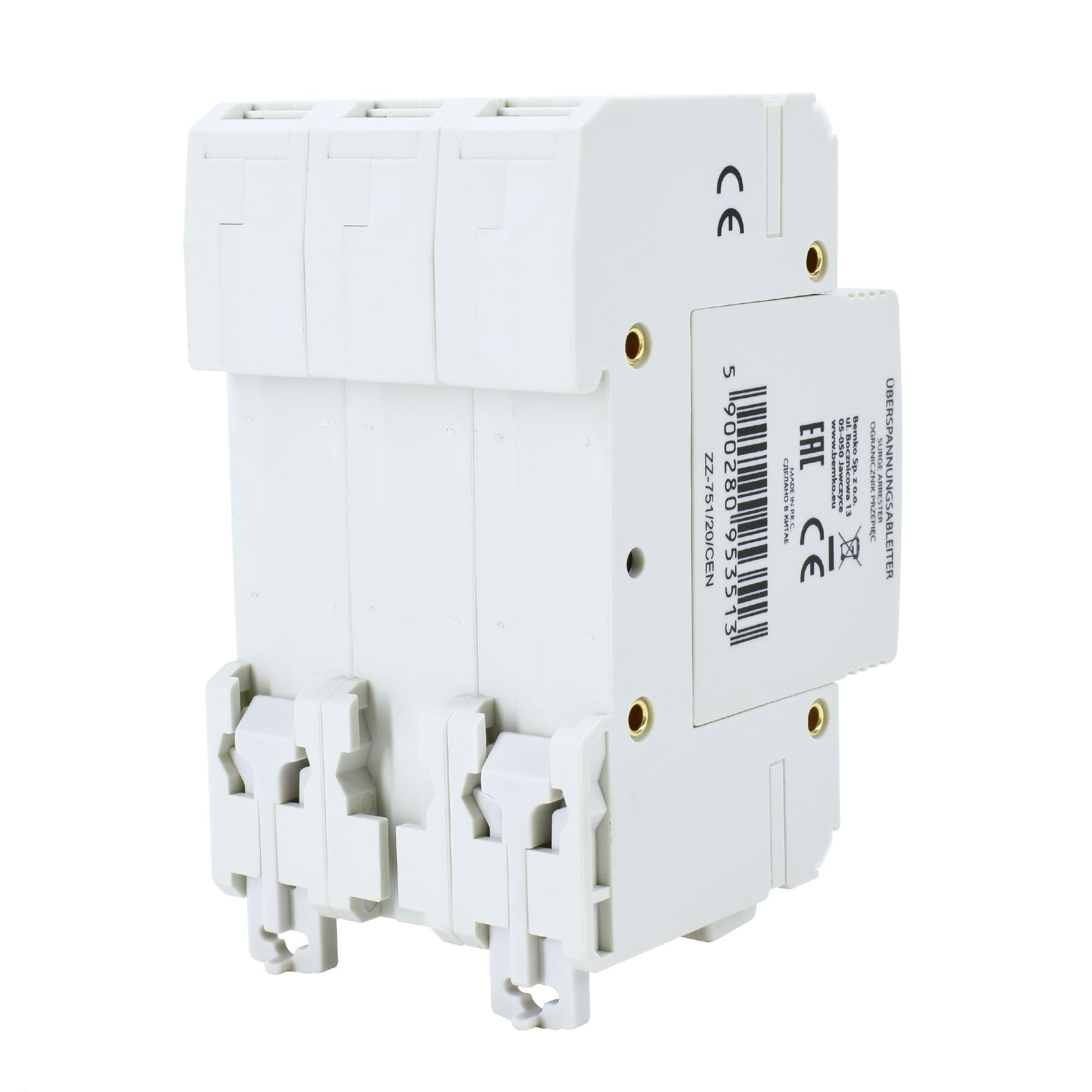 Überspannungsschutz / Blitzschutz / Photovoltaik / PV-Anlage / 3P DC 1000V T2