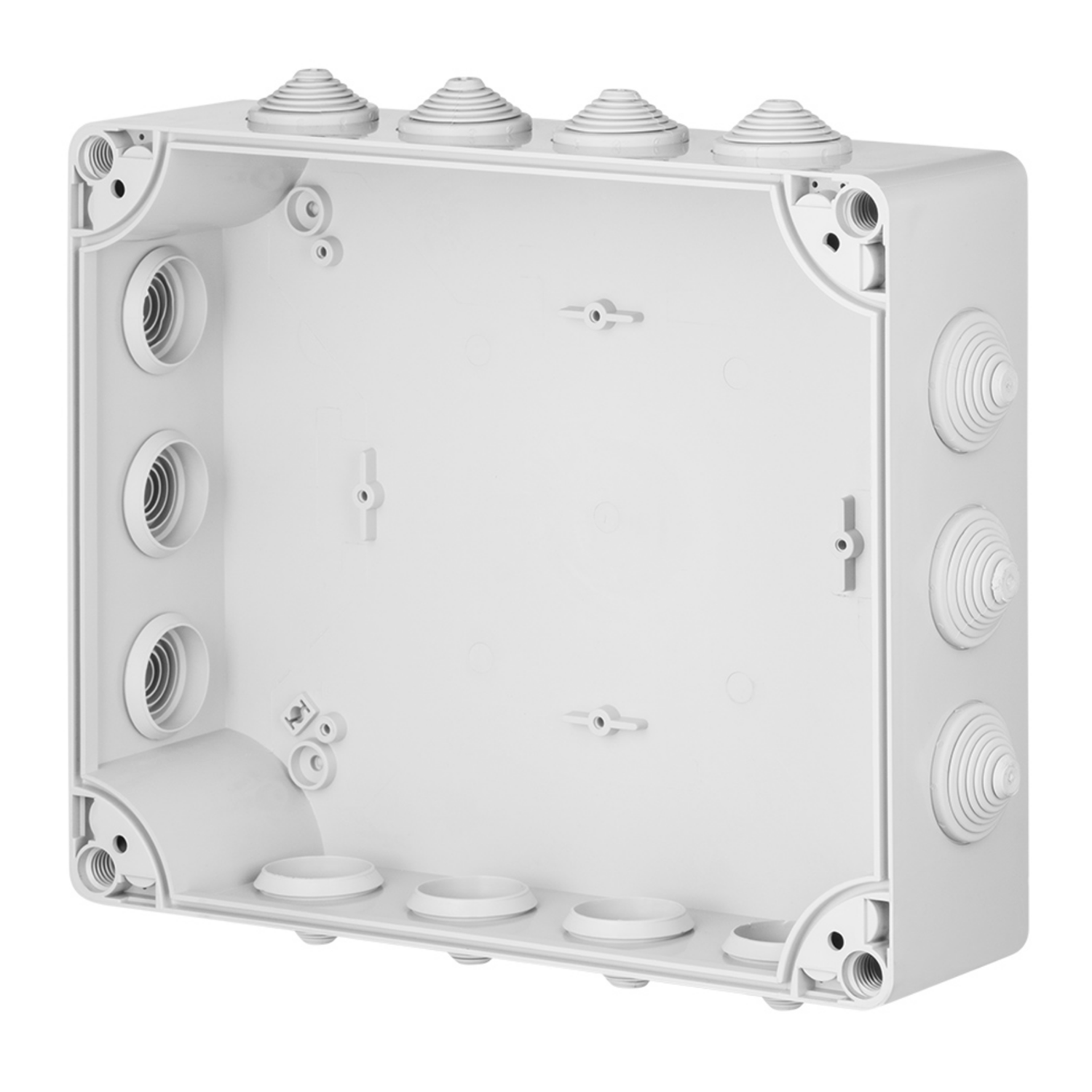 Hochwertige Abzweigdose / Industriebox / Leergehäuse / IP65 / grau mit Dichtungen / Premium-Qualität / 342x282x115 mm (14)