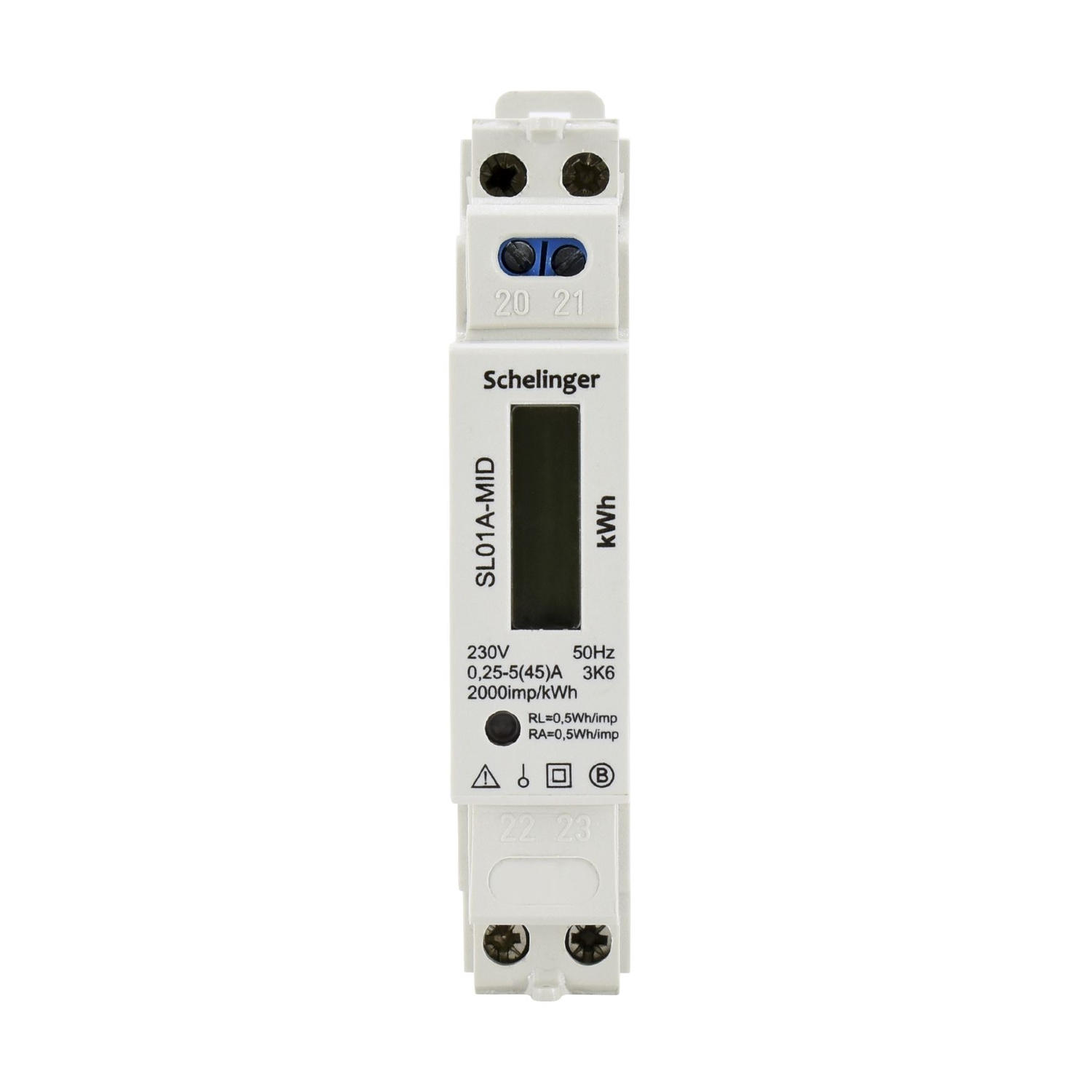 Stromzähler / Wechselstromzähler / Drehstromzähler / für DIN35 Hutschiene / 1-Phasig