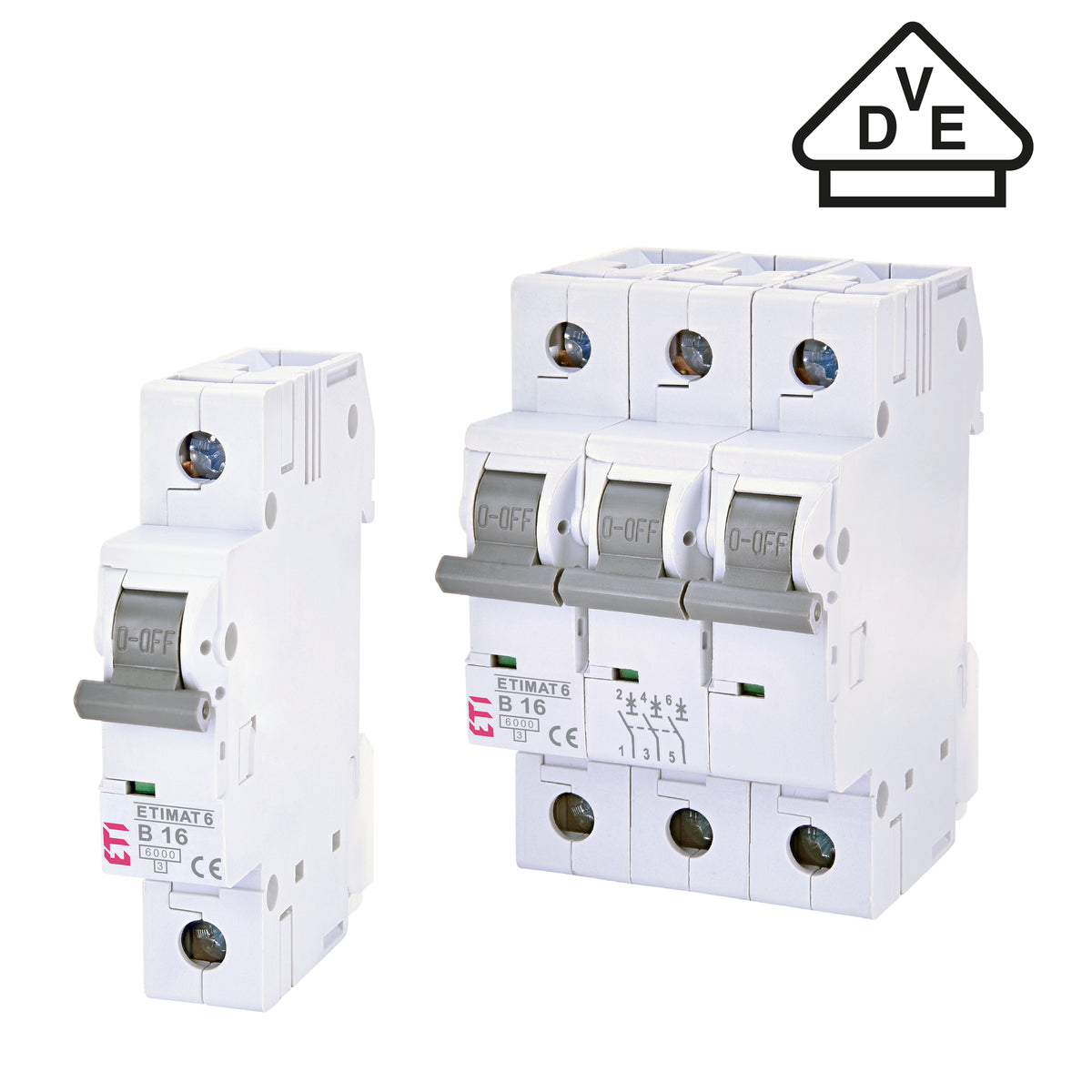 ETI Leitungsschutzschalter / LS-Schalter / B / C /  6kA / 2A-63A / VDE geprüft