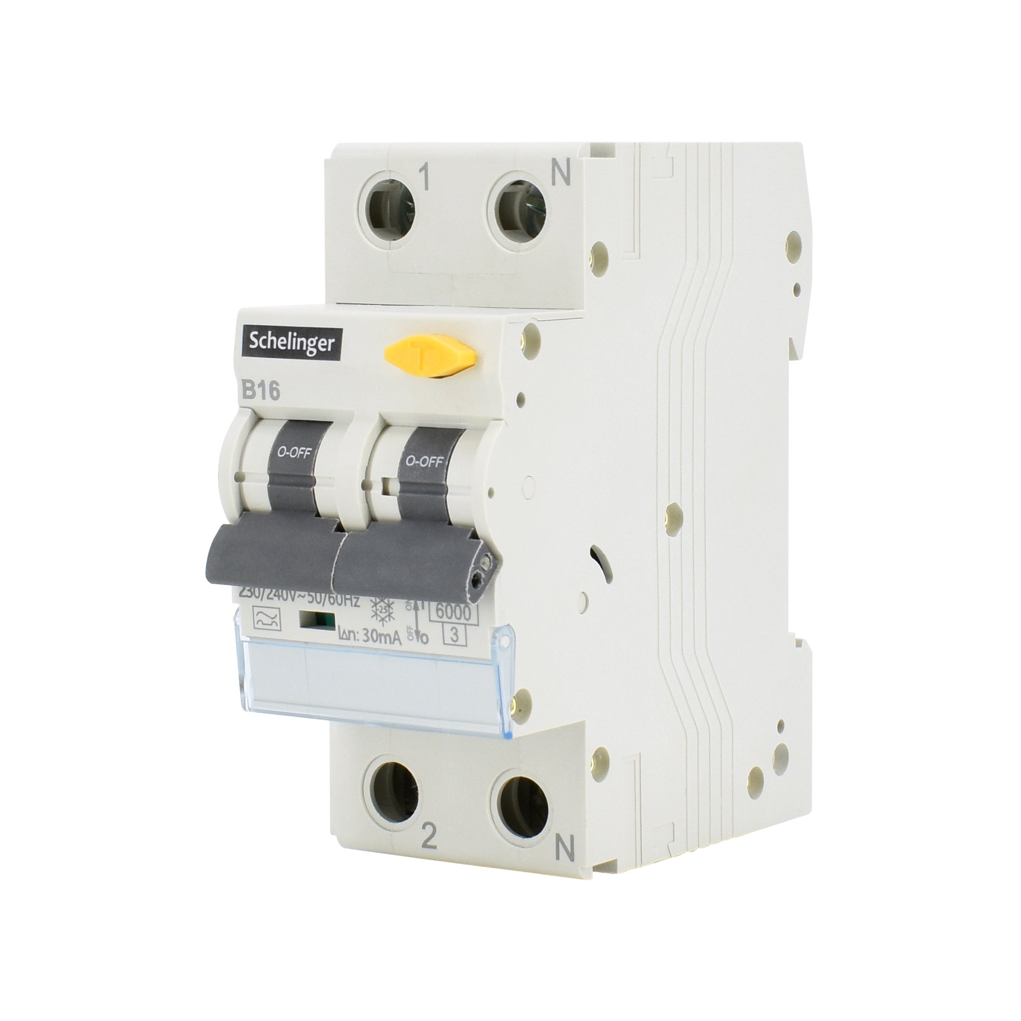 Schelinger / Typ A Fehlerstromschutzschalter mit integriertem Leitungsschutzschalter/  F I-LS Schalter / 6 kA / 30 mA / B oder C mit 16 A oder 25 A 