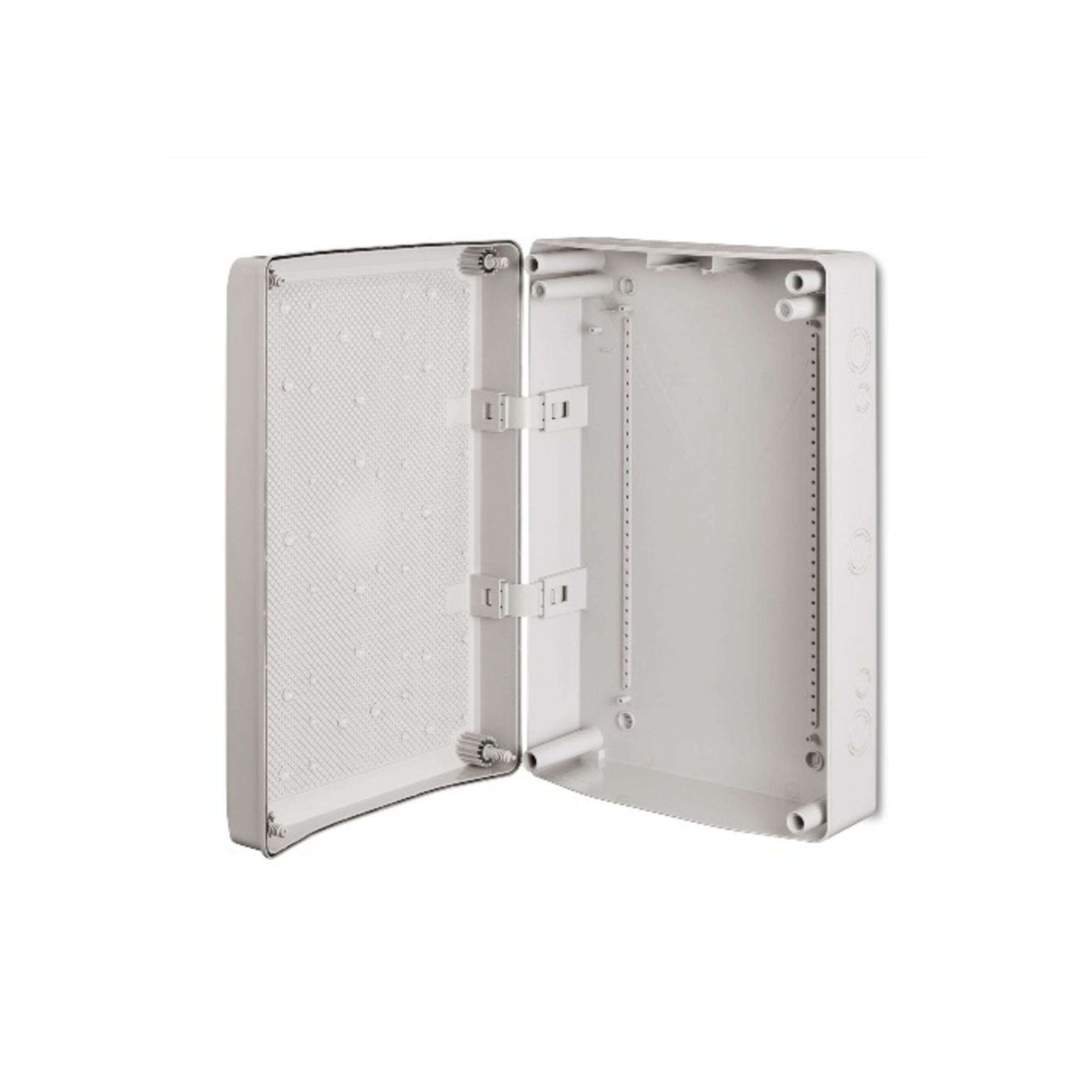 Hochwertige Abzweigdose / Industriebox / Leergehäuse / IP65 / hellgrau / Premium-Qualität / Abmessungen: 506 x 330 x 130
