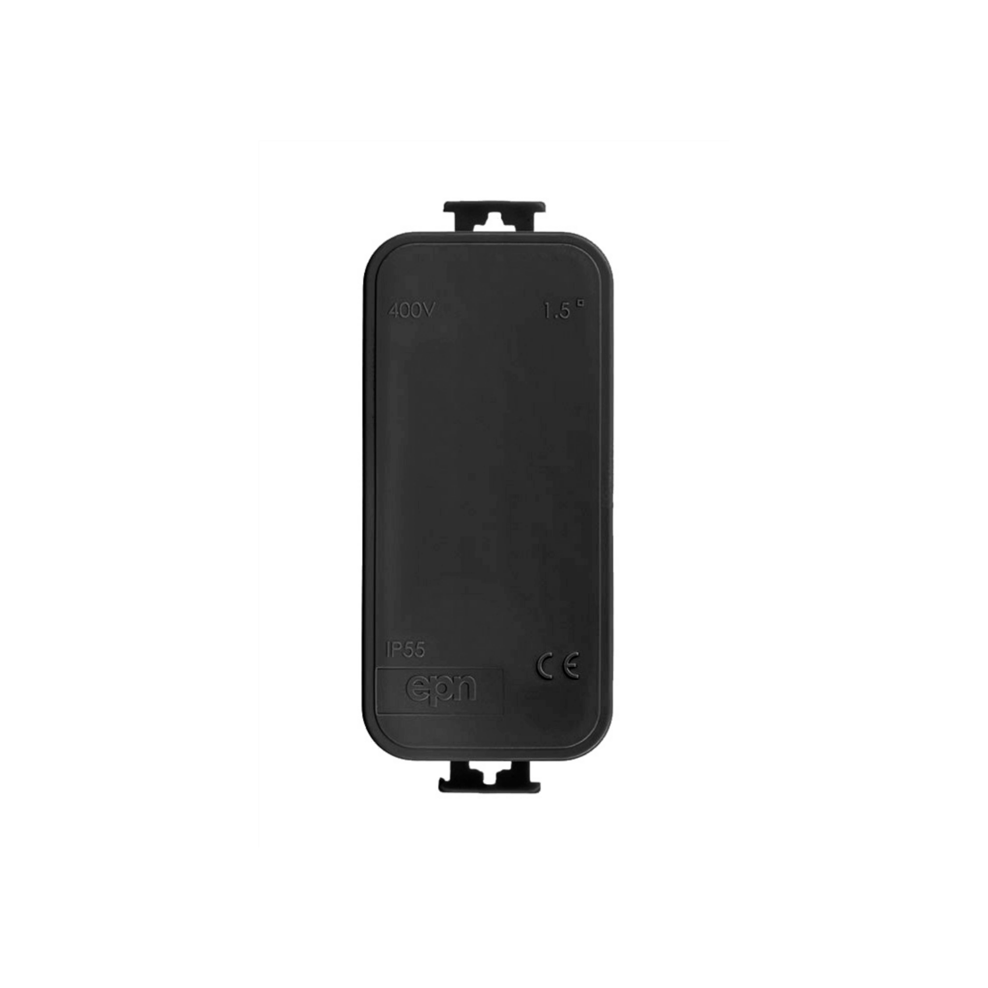 moderne schwarze Abzweigdose, Verteilerdose, Klemmdose / IP 55, feuchtraumgeeignet / halogenfrei / 4, 7, 10 oder 12 Kabeleinführungsmöglichkeiten / rund oder eckig rechteckig / 10 Kabeleinführungen