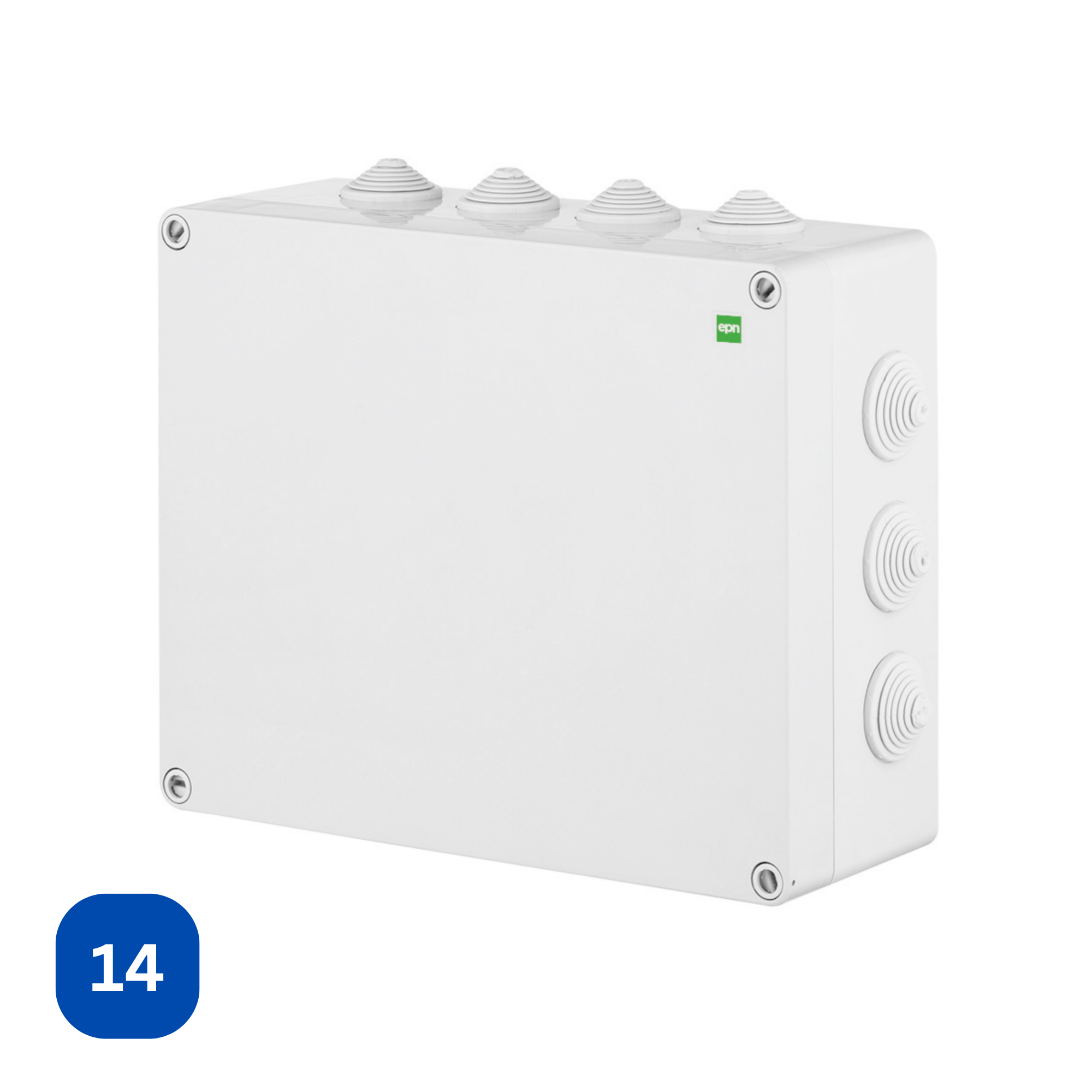 Hochwertige Abzweigdose / Industriebox / Leergehäuse / IP65 / grau mit Dichtungen / Premium-Qualität / 342x282x165 mm (14)