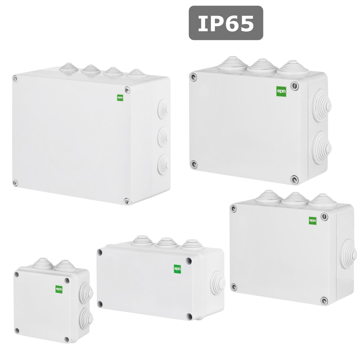 Hochwertige Abzweigdose / Industriebox / Leergehäuse / IP65 / grau mit Dichtungen / Premium-Qualität / verschiedene Größen