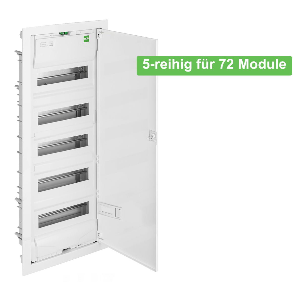 Unterputz / Sicherungskasten / Verteilerkasten / 5-reihig für 72 Module