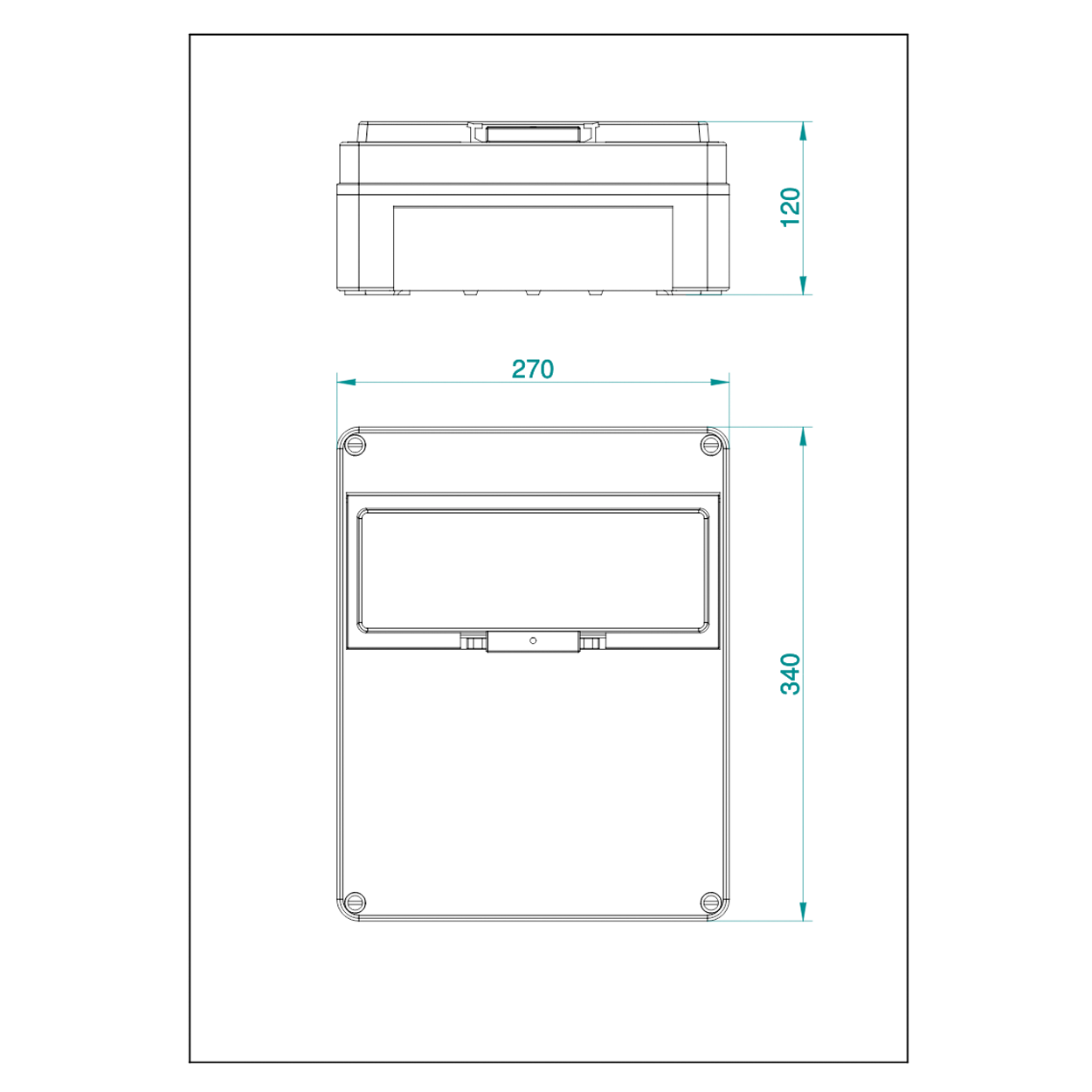 1-reihig für 13 Module