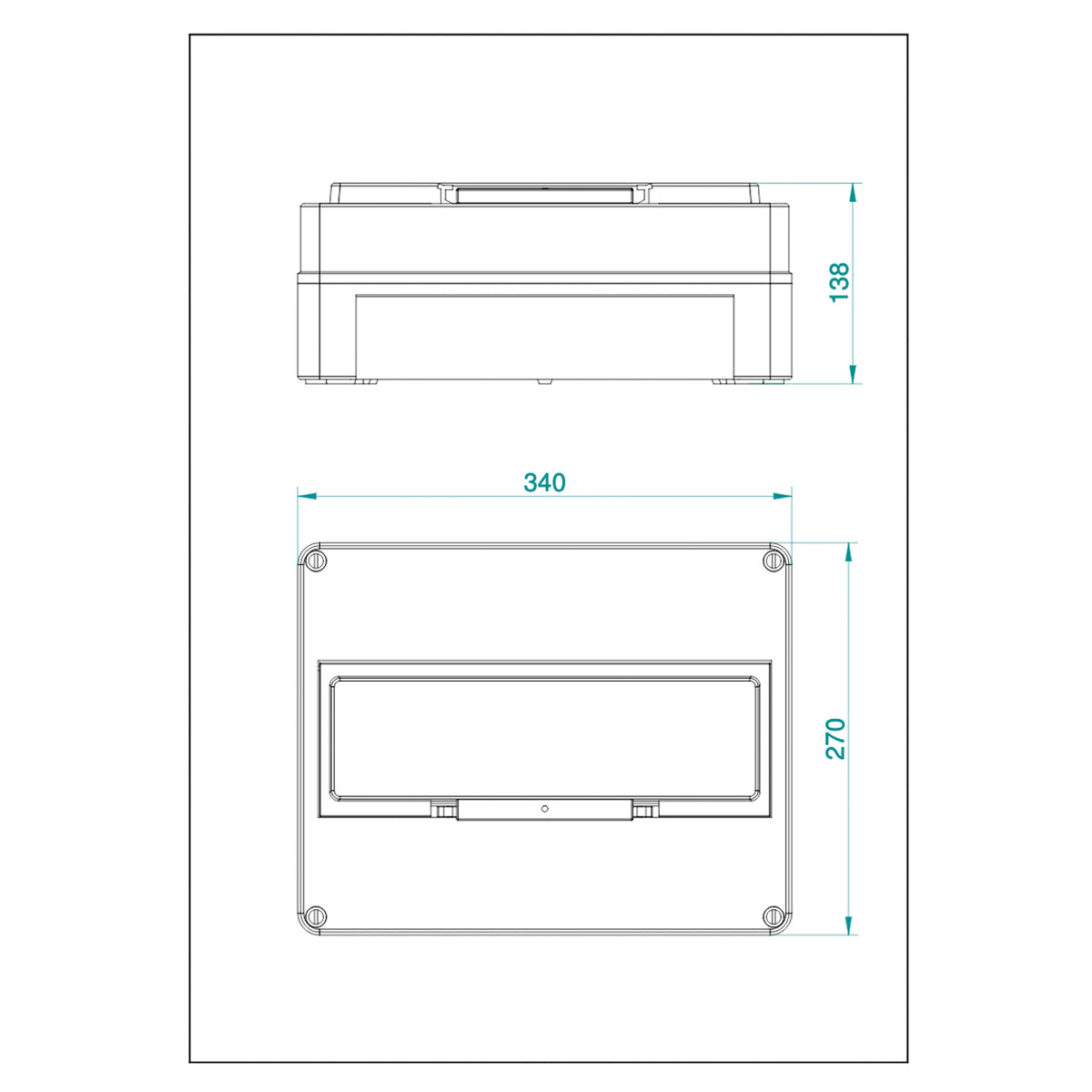 1-reihig für 16 Module