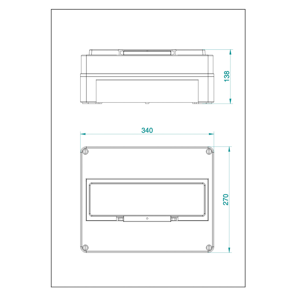 1-reihig für 16 Module