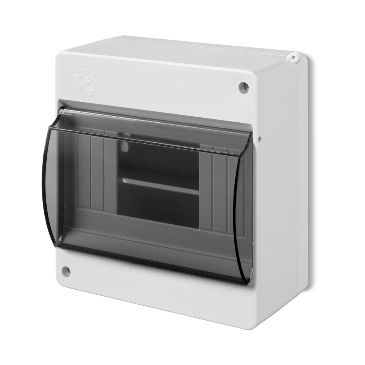 Aufputz / Sicherungskasten / Kleinverteiler / Verteilerkasten / IP 30 / 1-reihig für 6 Module