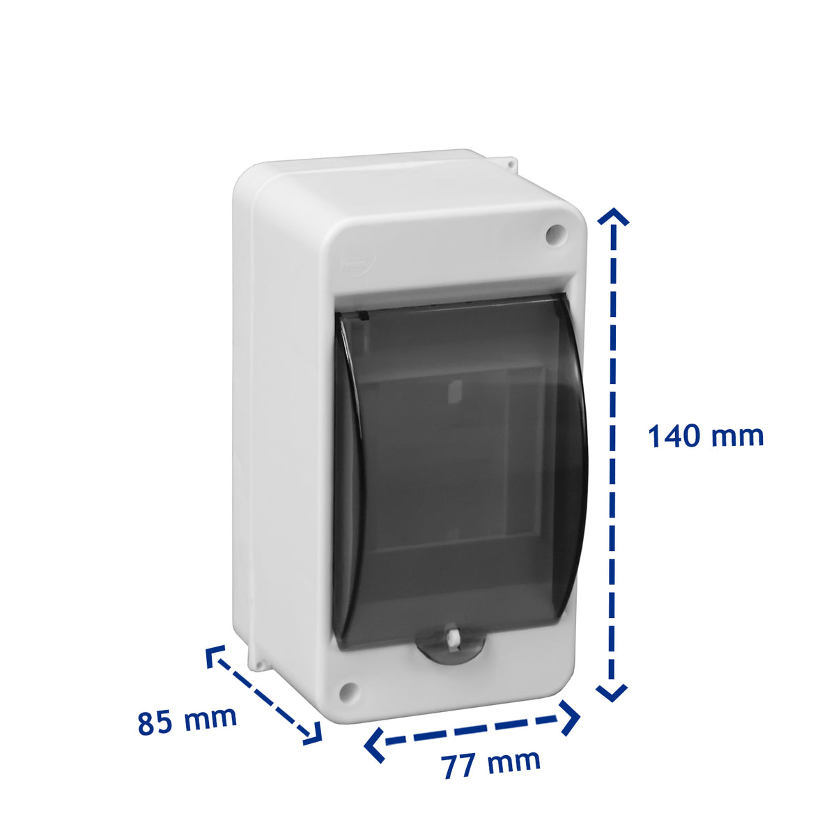 Sicherungskasten Verteilerkasten Kleinverteiler Aufputz IP30 PE N 400V AP 1-reihig für 3 Module