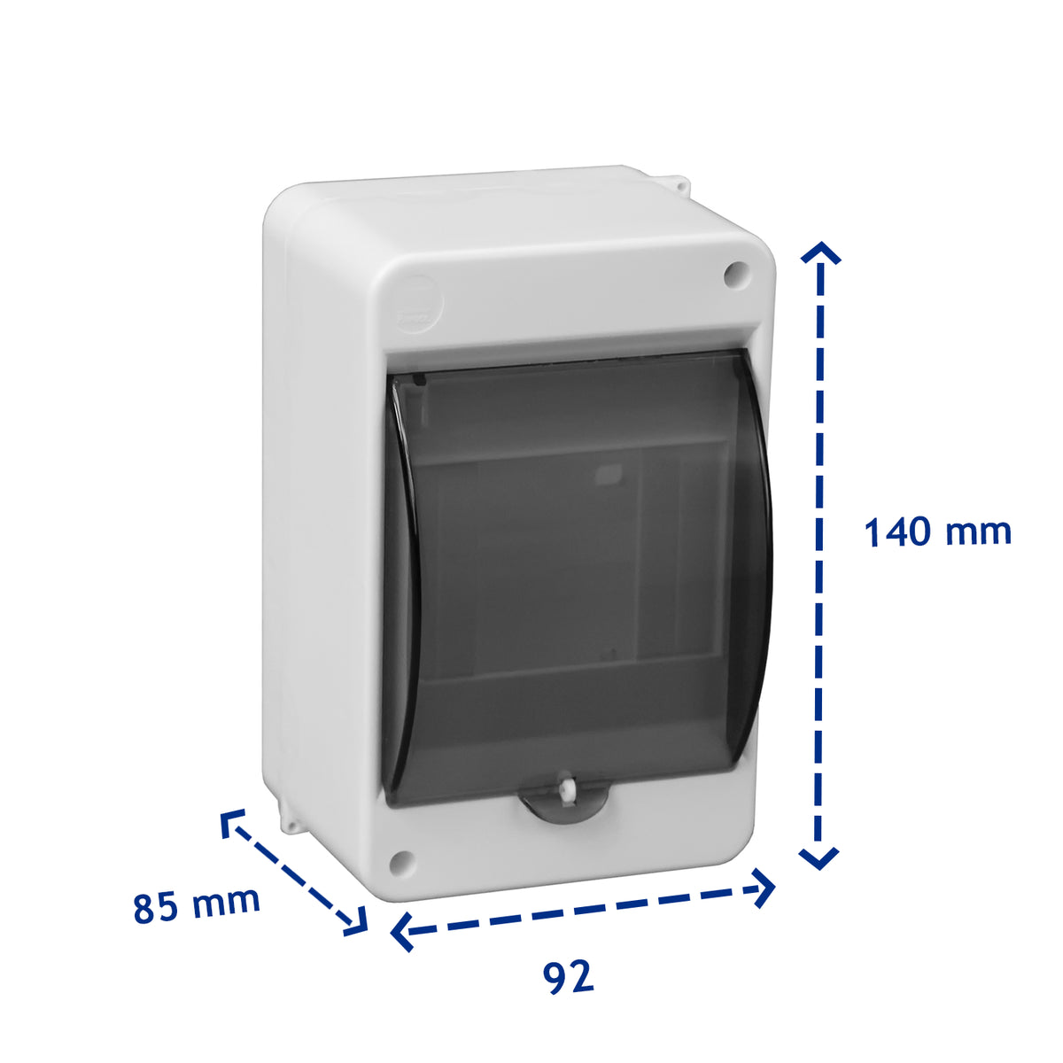 Sicherungskasten Verteilerkasten Kleinverteiler Aufputz IP30 PE N 400V AP 1-reihig für 4 Module