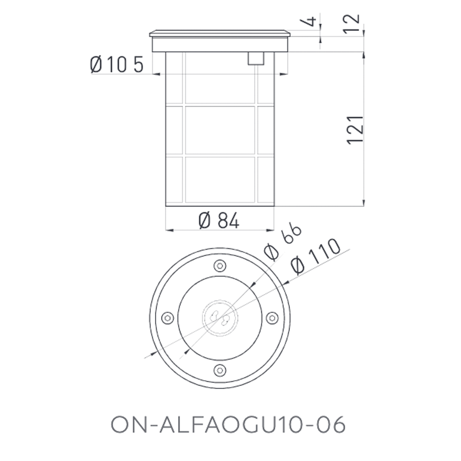 Bodeneinbauleuchte Bodenleuchte Auffahrleuchte IP67 GU10 50W