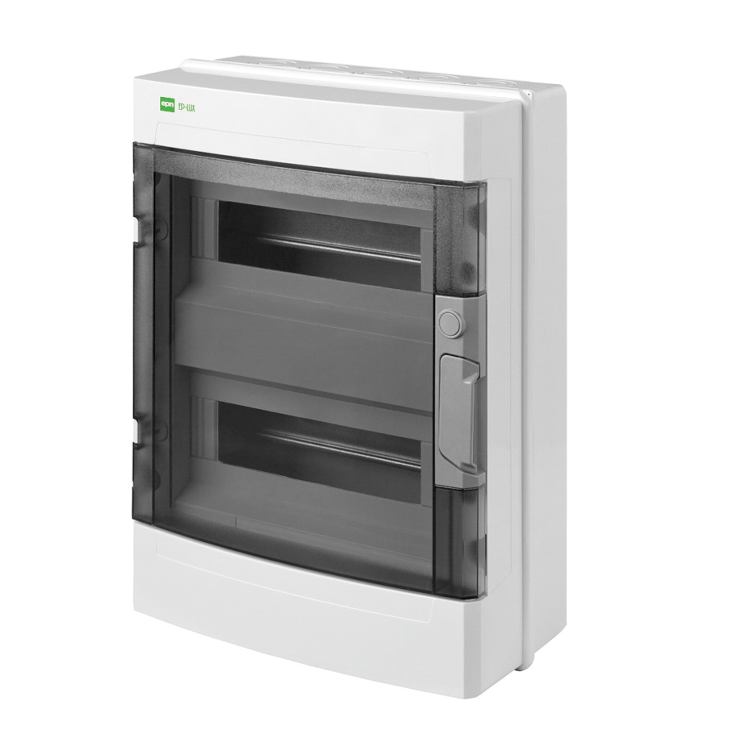 Aufputz / Sicherungskasten / Verteilerkasten / Kleinverteiler / IP55 / IP65 / feuchtraumgeeignet / 2-reihig für 24 Module