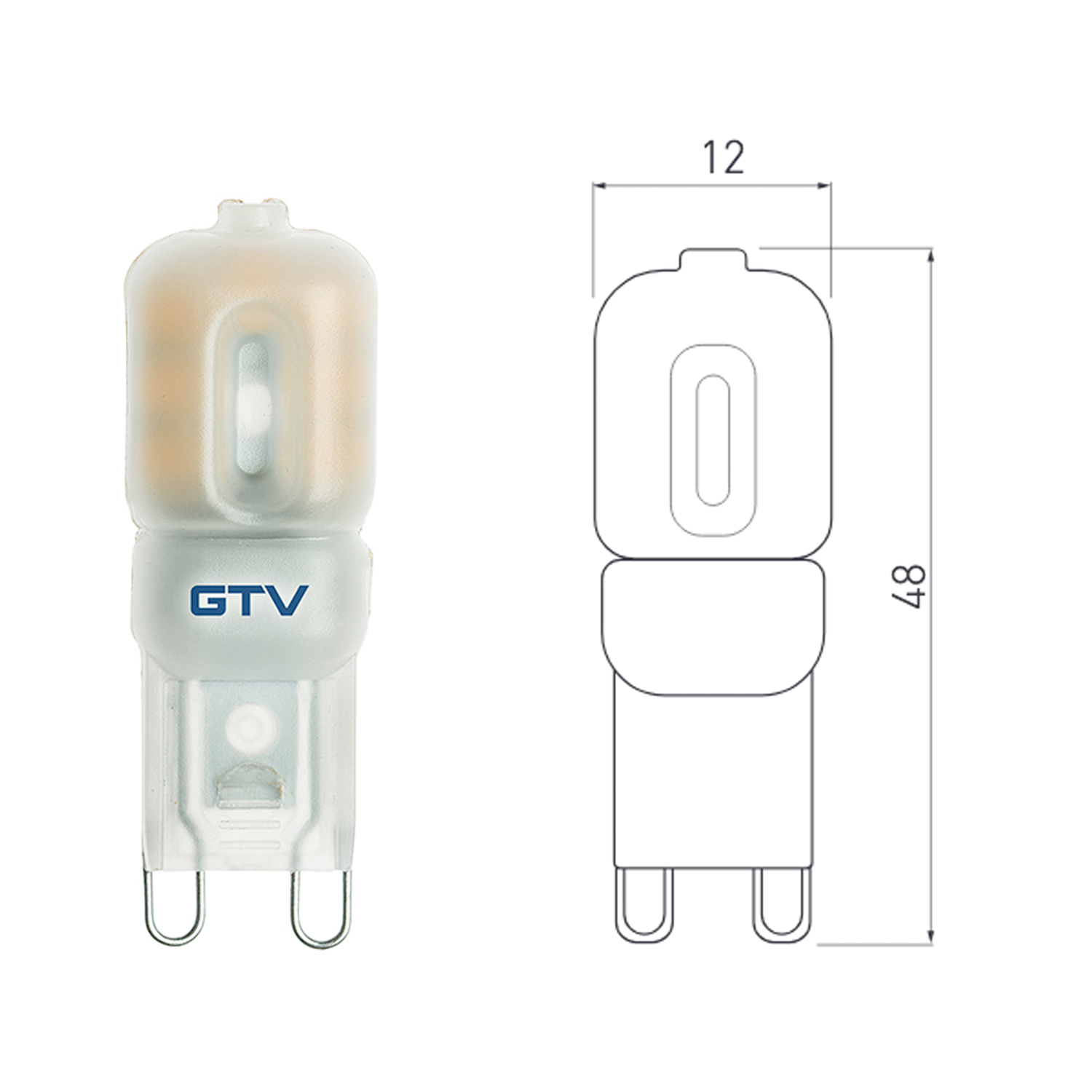 G9 2,5 W LED Leuchtmittel / Birne / dimmbar / Stiftsockel / neutralweiß / warmweiß