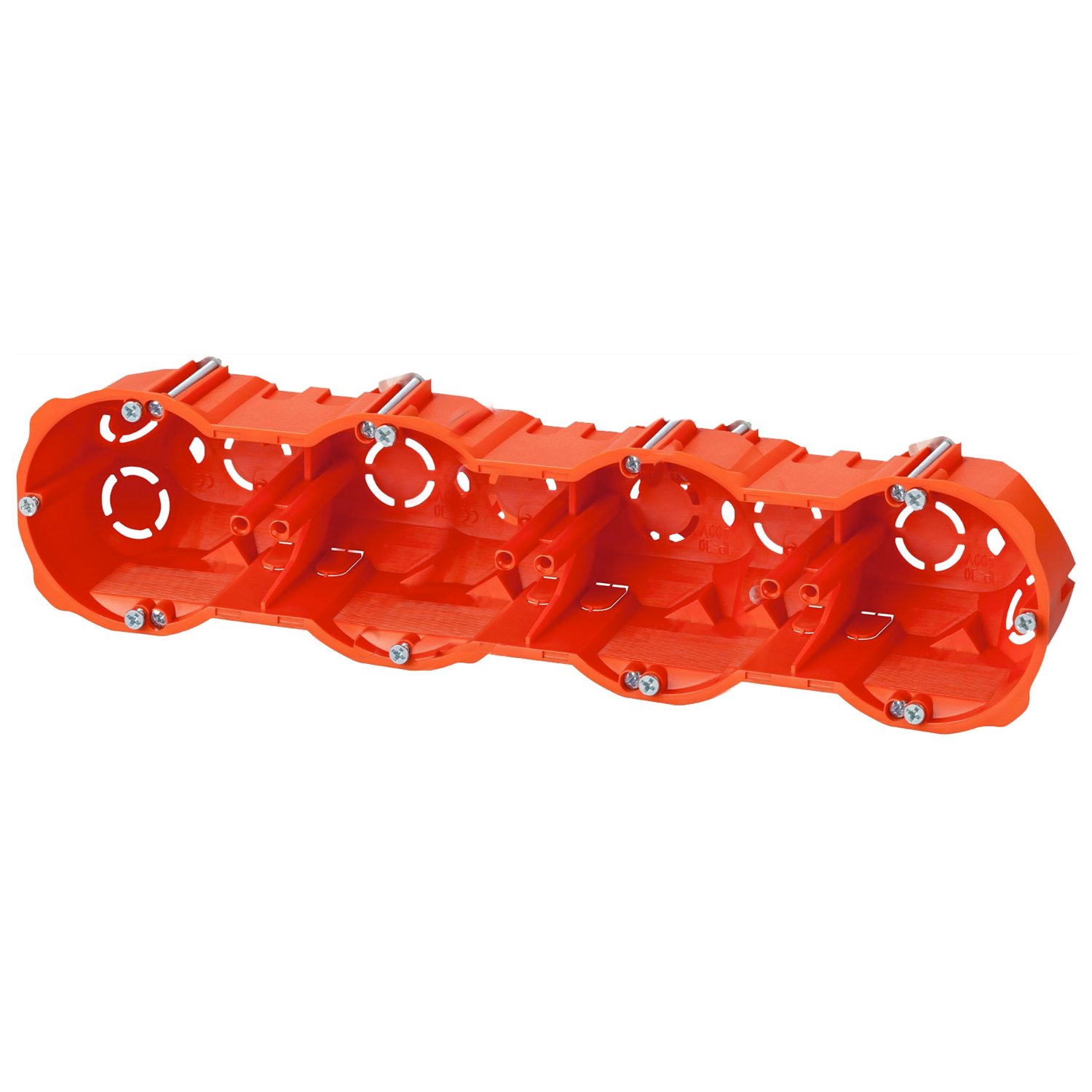 Hohlwanddose / Hohlraumdose / Unterputzdose / Mehrfachdose / 1-fach / 2-fach / 3-fach / 4-fach 0288-00: 4-fach Hohlraumdose