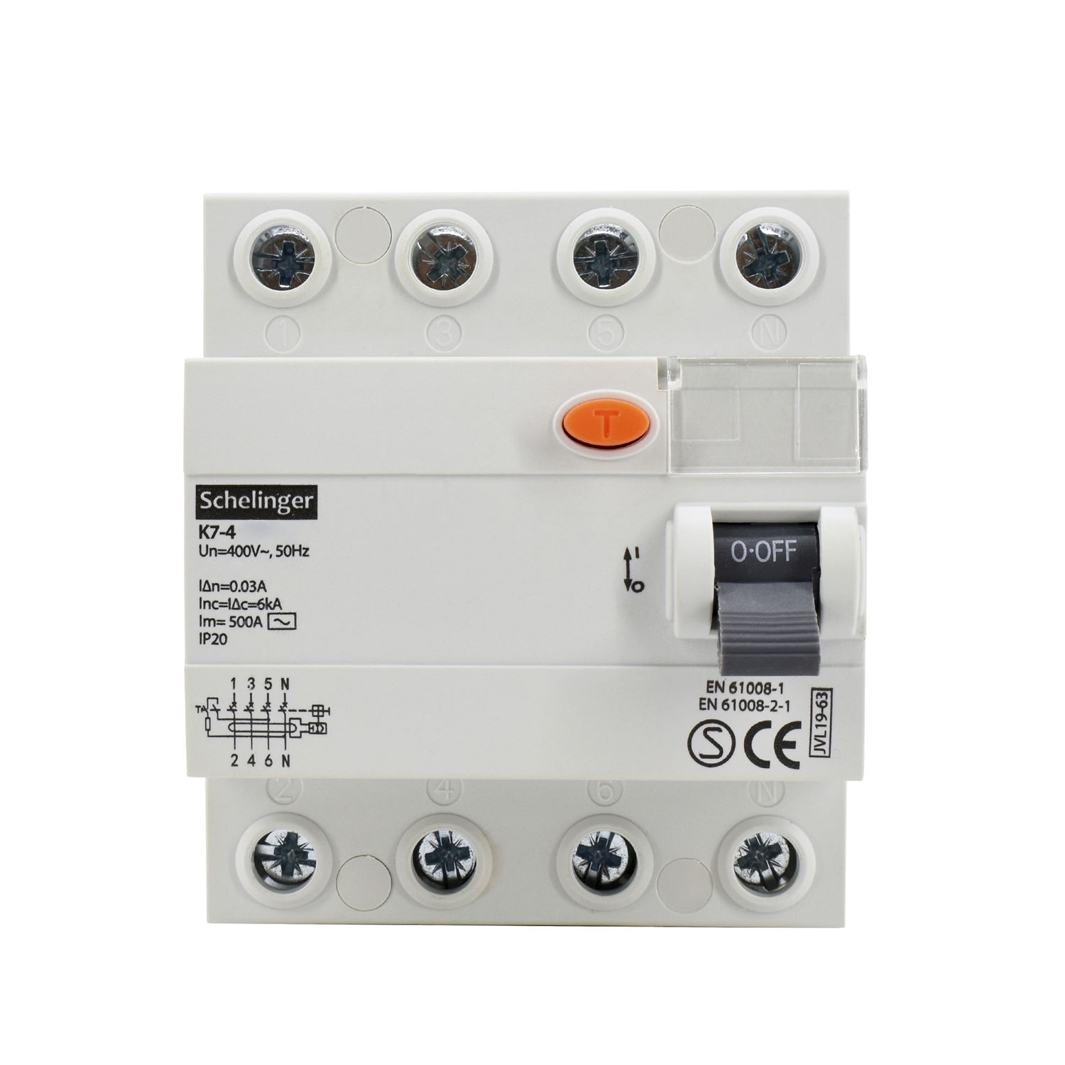Fehlerstromschutzschalter FI-Schalter / 4-Polig / 40A / 30mA  / Typ A / VDE