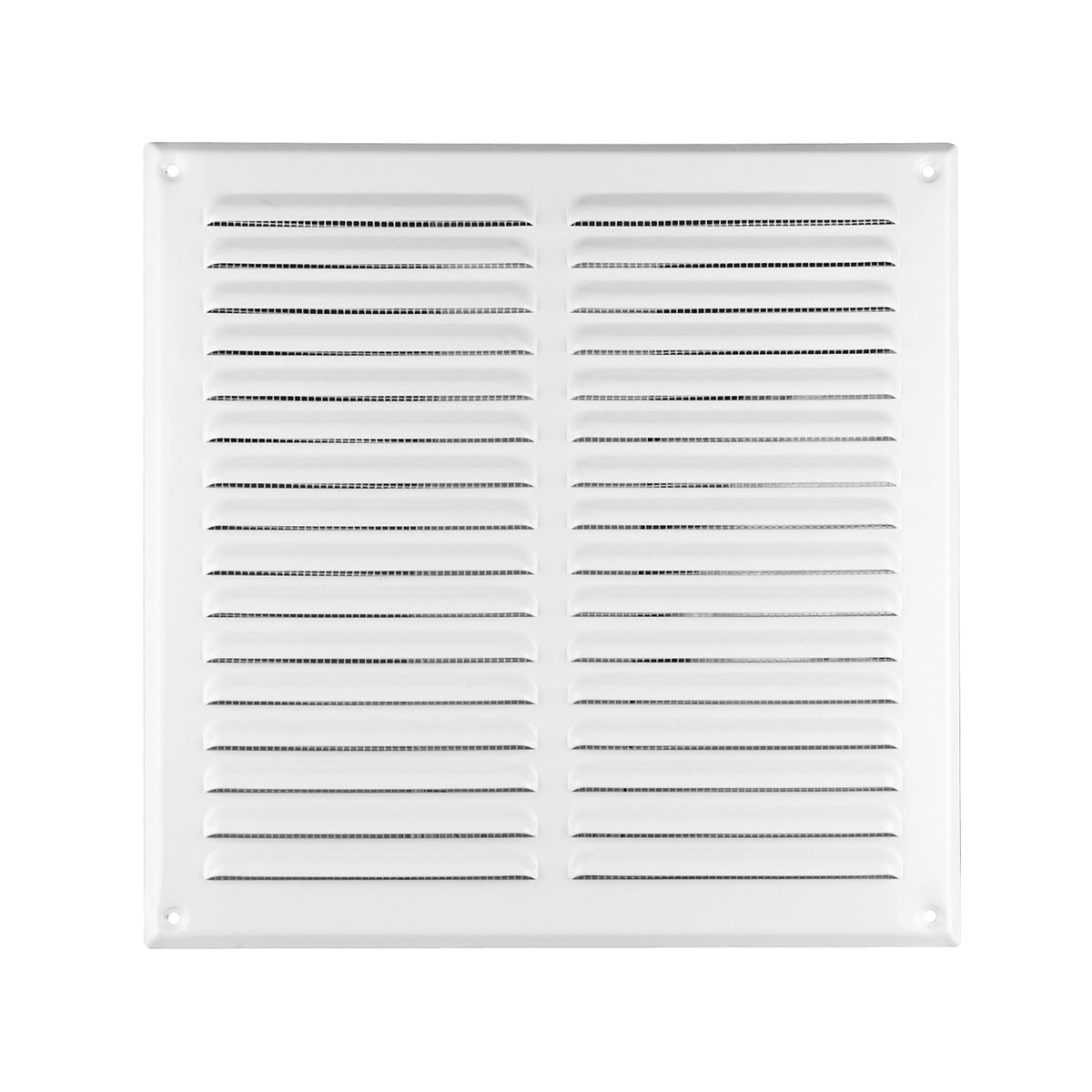 Abluftgitter / Lüftungsgitter / Insektenschutzgitter / Lamellengitter / Edelstahl / weiß
