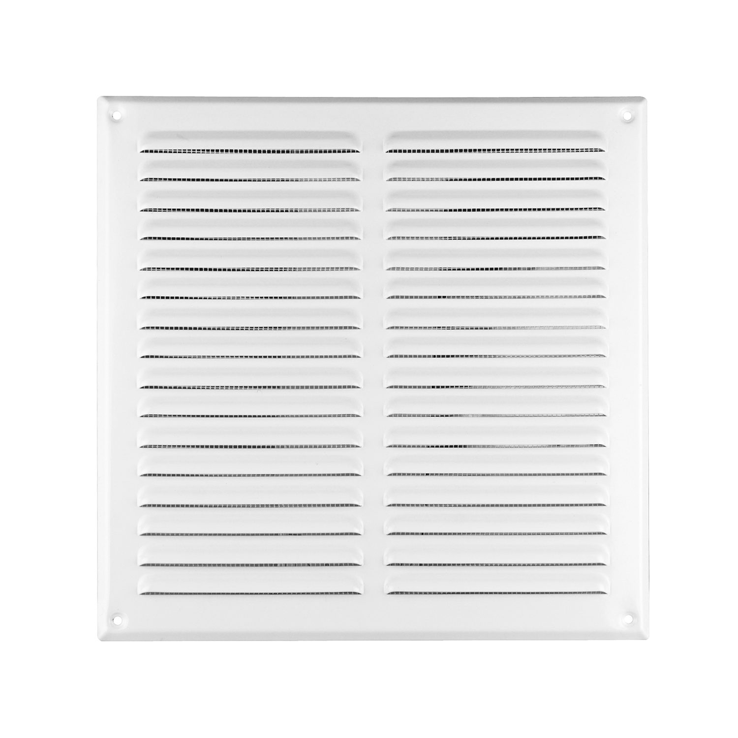 Abluftgitter / Lüftungsgitter / Insektenschutzgitter / Lamellengitter / Edelstahl / weiß