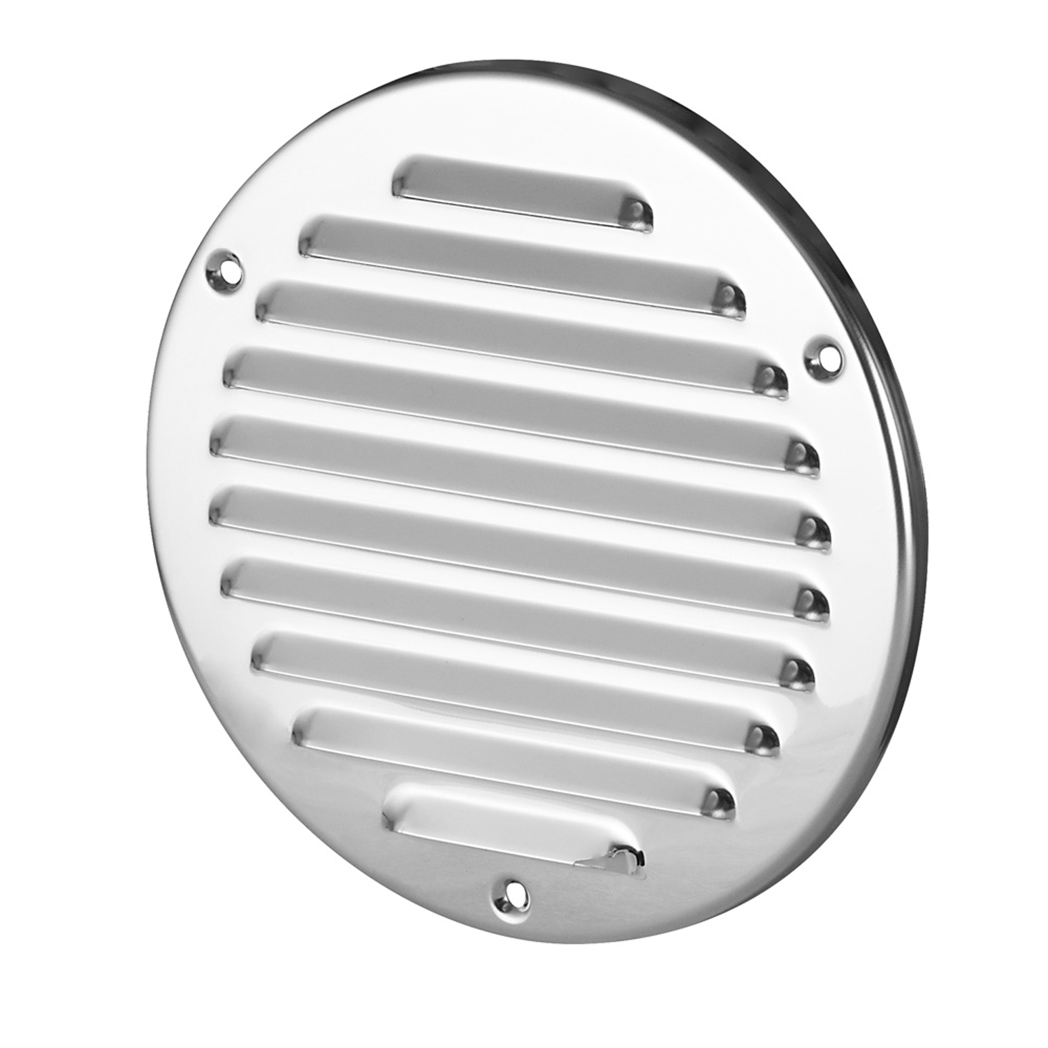 Abluftgitter / Lüftungsgitter / Insektenschutzgitter / Lamellengitter / Edelstahl / weiß Edelstahloptik Ø 125 / Ø 155